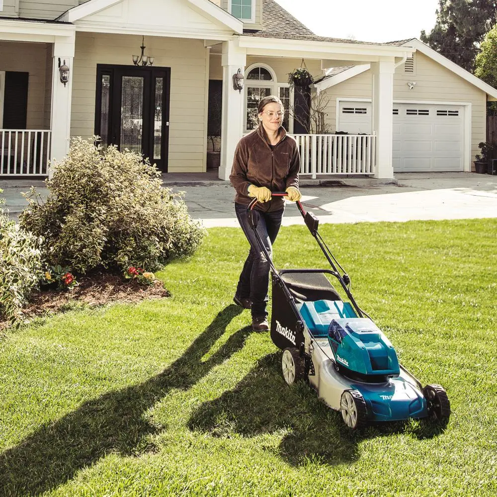 Makita 46cm Lawn Mower Kit Twin 18V LXT Li-ion Cordless Garden Grass Outdoor 2 x 6Ah Battery and Dual Rapid Charger DLM460PG2 - Image 9
