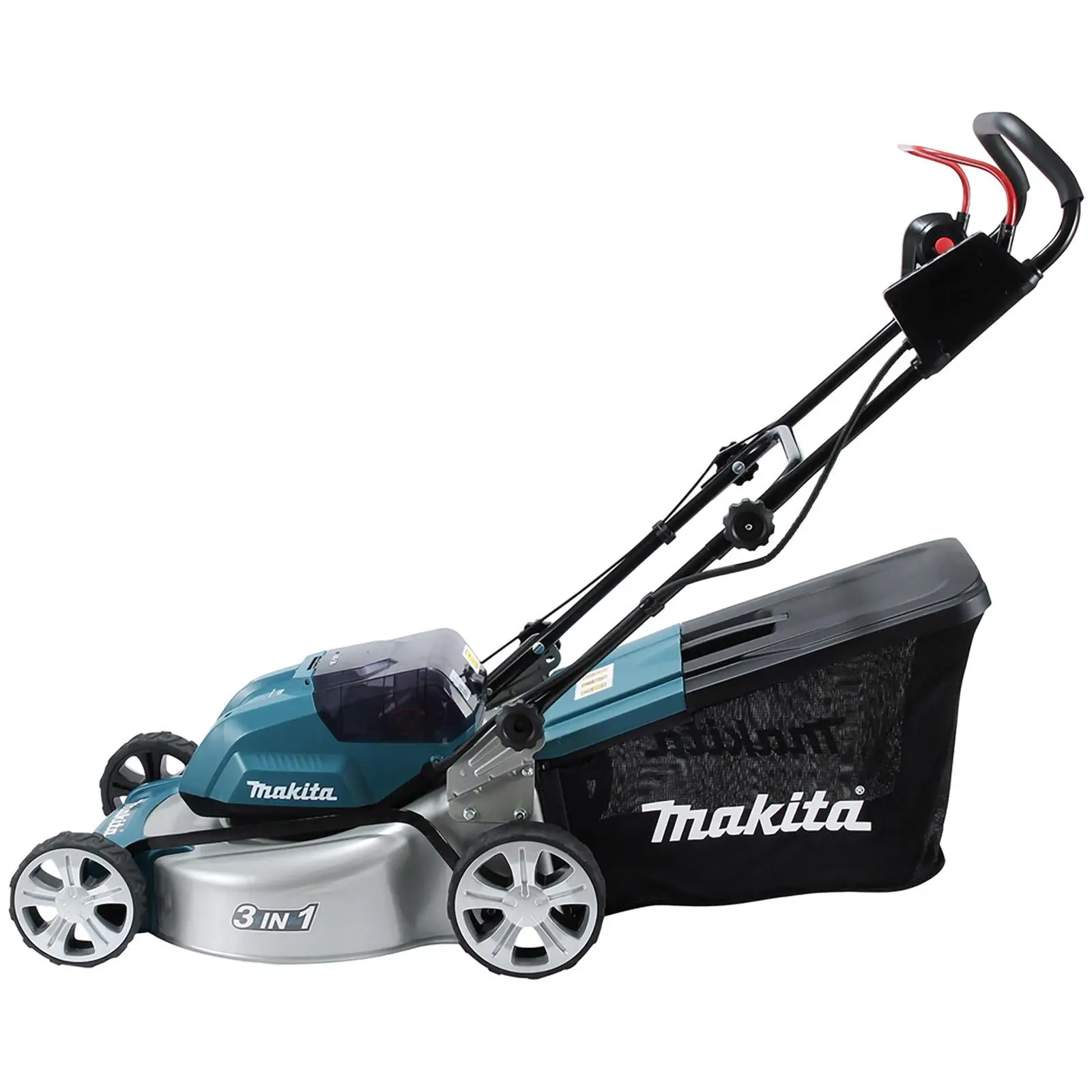 Makita 46cm Lawn Mower Kit Twin 18V LXT Li-ion Cordless Garden Grass Outdoor 4 x 5Ah Battery and Dual Rapid Charger DLM460PT4 - Image 3