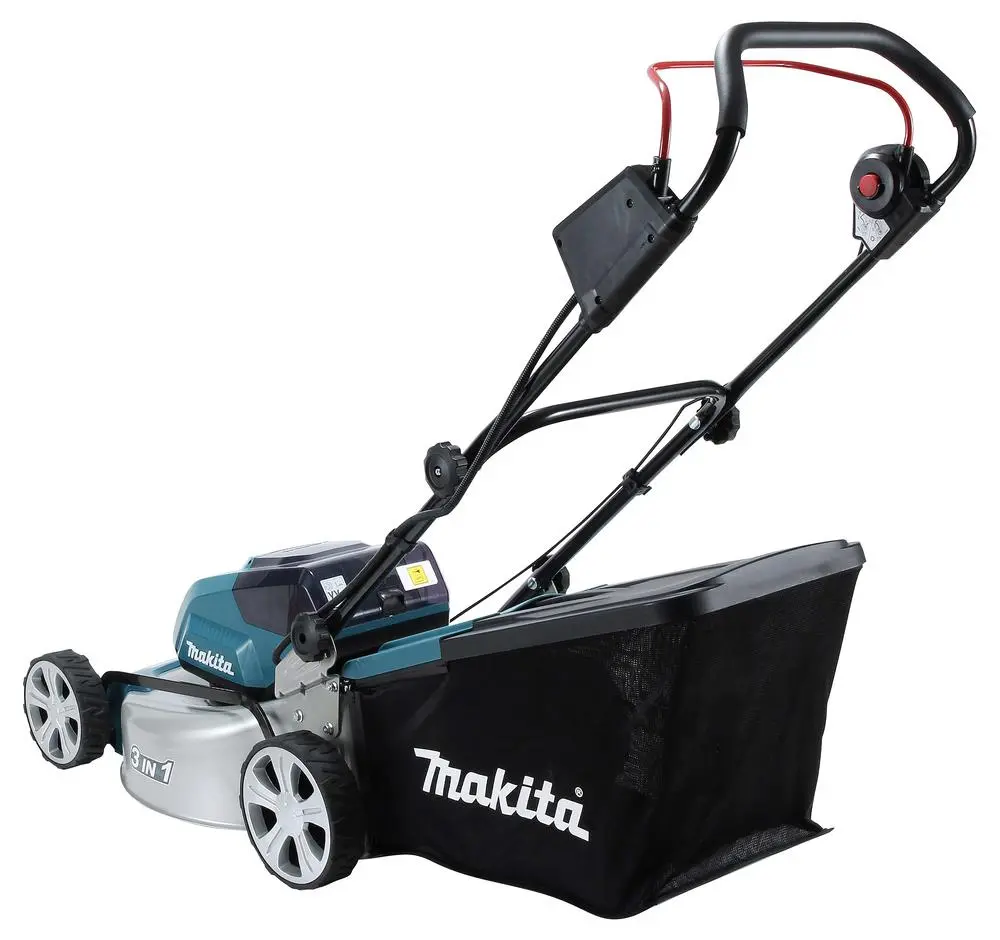 Makita 46cm Lawn Mower Twin 18V LXT Li-ion Cordless Garden Grass Outdoor Bare Unit Body Only DLM460Z - Image 3