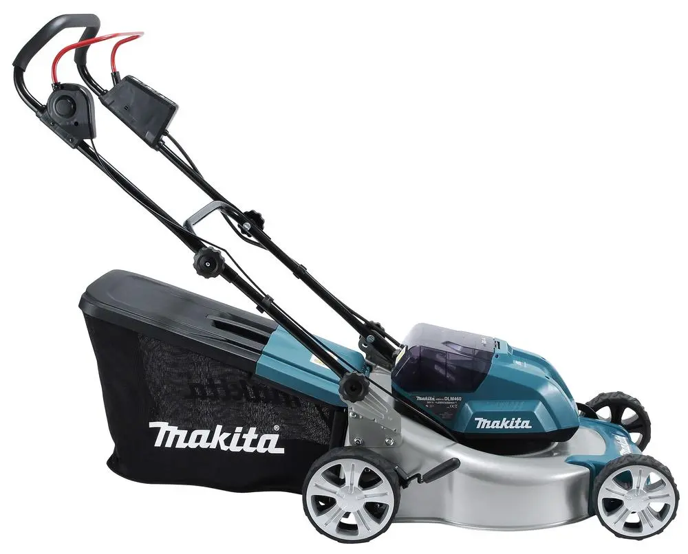Makita 46cm Lawn Mower Twin 18V LXT Li-ion Cordless Garden Grass Outdoor Bare Unit Body Only DLM460Z - Image 6