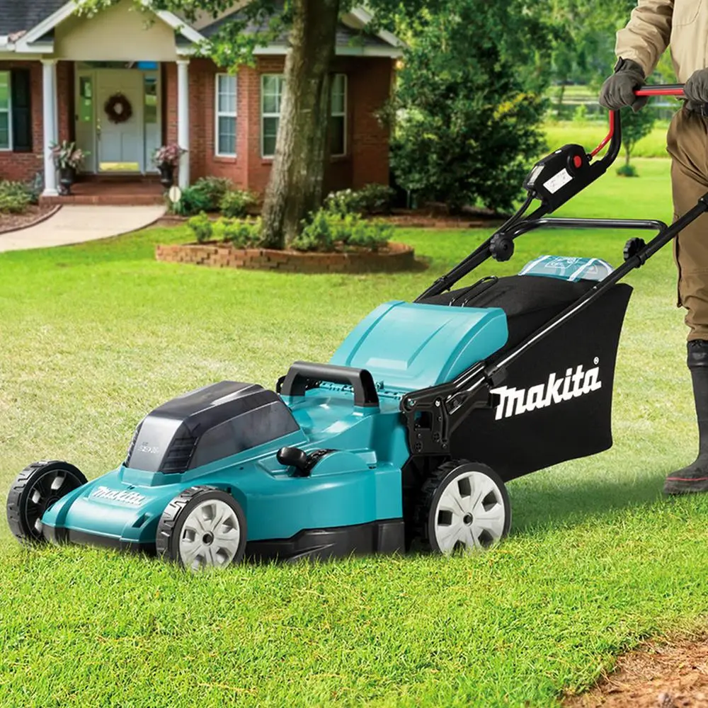 Makita 48cm Lawn Mower Kit Twin 18V LXT Li-ion Cordless Garden Grass Outdoor 2 x 5Ah Battery and Dual Charger DLM480CT2 - Image 5