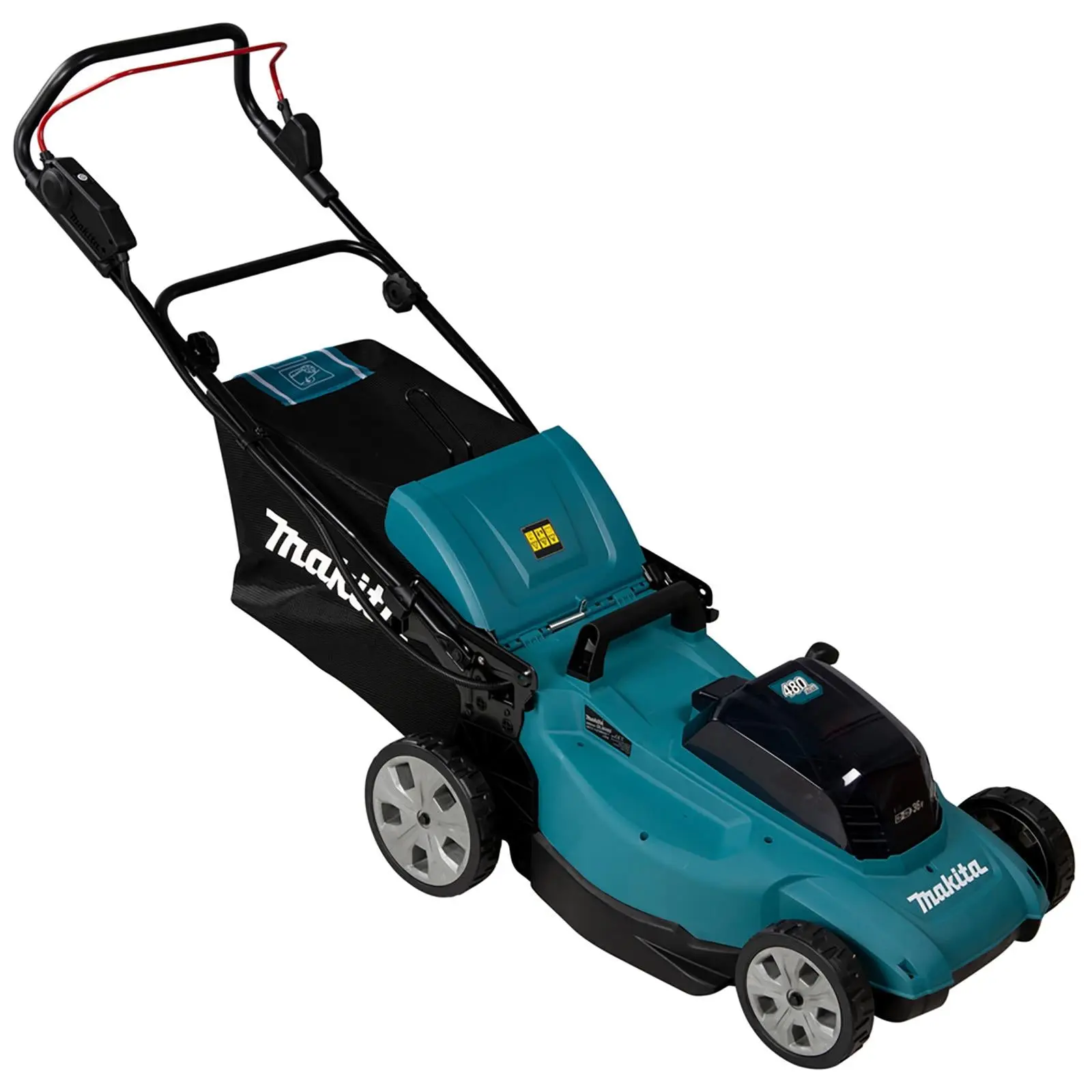 Makita 48cm Lawn Mower Kit Twin 18V LXT Li-ion Cordless Garden Grass Outdoor 2 x 5Ah Battery and Dual Charger DLM480CT2 - Image 9