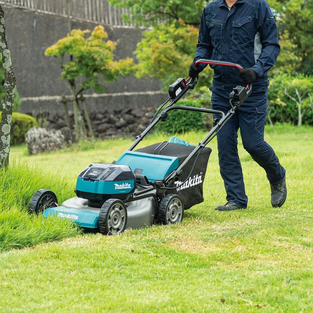 Makita 53cm Lawn Mower Kit 64V Max Li-ion Cordless Garden Grass Outdoor 4Ah Battery and Charger LM004JM101 - Image 2
