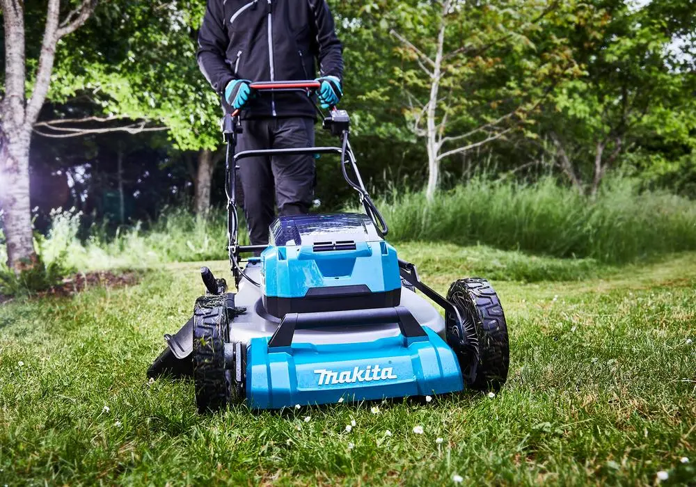 Makita 53cm Lawn Mower Twin 18V LXT Li-ion Cordless Garden Grass Outdoor Bare Unit Body Only DLM532Z - Image 4