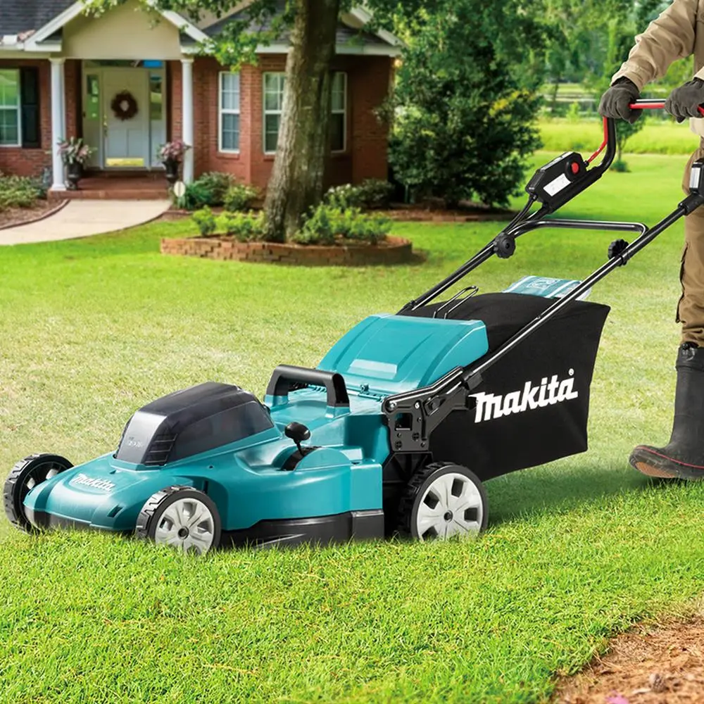 Makita 53cm Lawn Mower Twin 18V LXT Li-ion Cordless Garden Grass Outdoor Bare Unit Body Only DLM538Z - Image 5