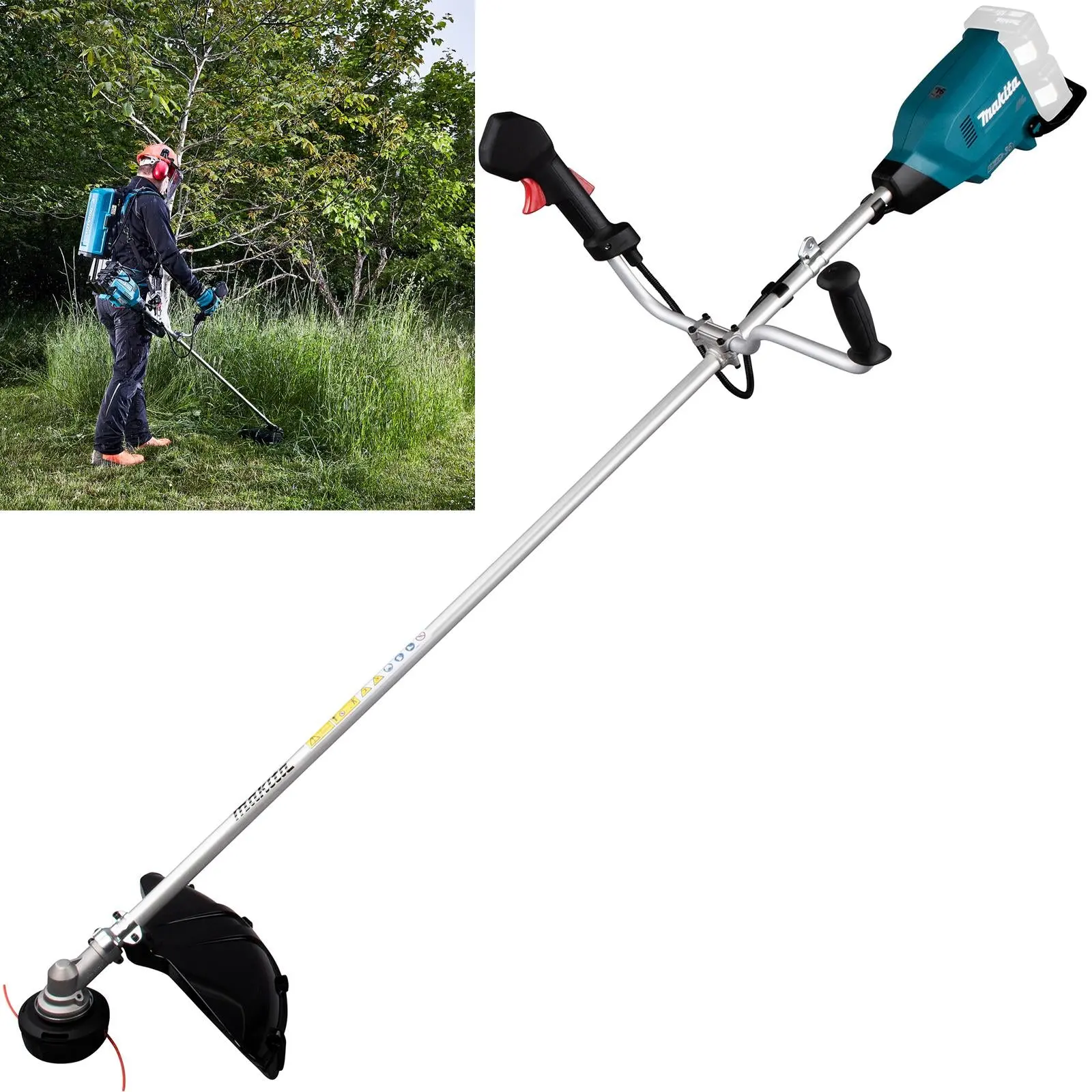 Makita Brush Cutter 2 x 18V LXT Brushless Cordless Garden Lawn Strimming Bare Unit Body Only DUR369AZ