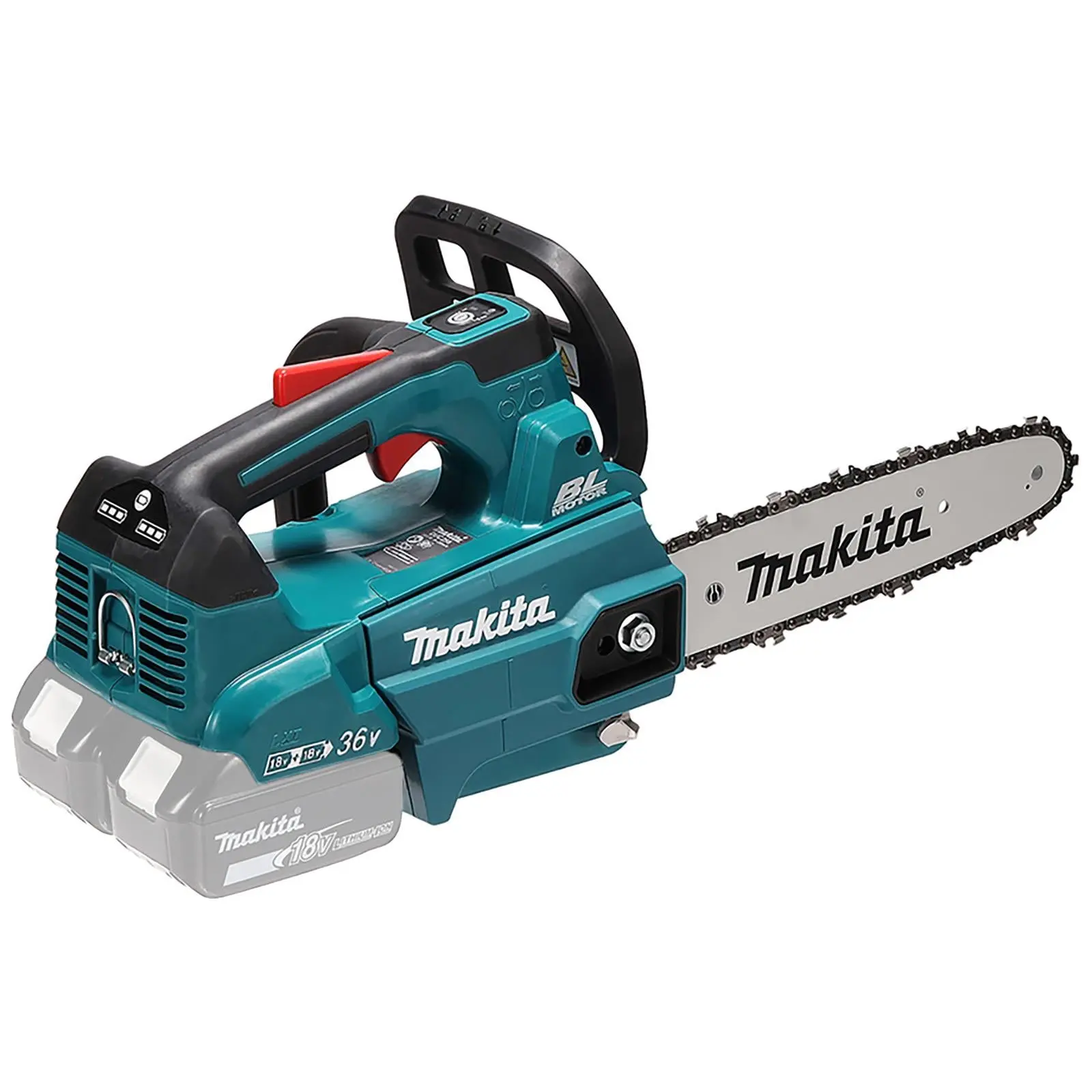 Makita Chainsaw 25cm 10" 18V x 2 LXT Brushless Cordless Top Handle Garden Tree Cutting Pruning Bare Unit Body Only DUC256Z