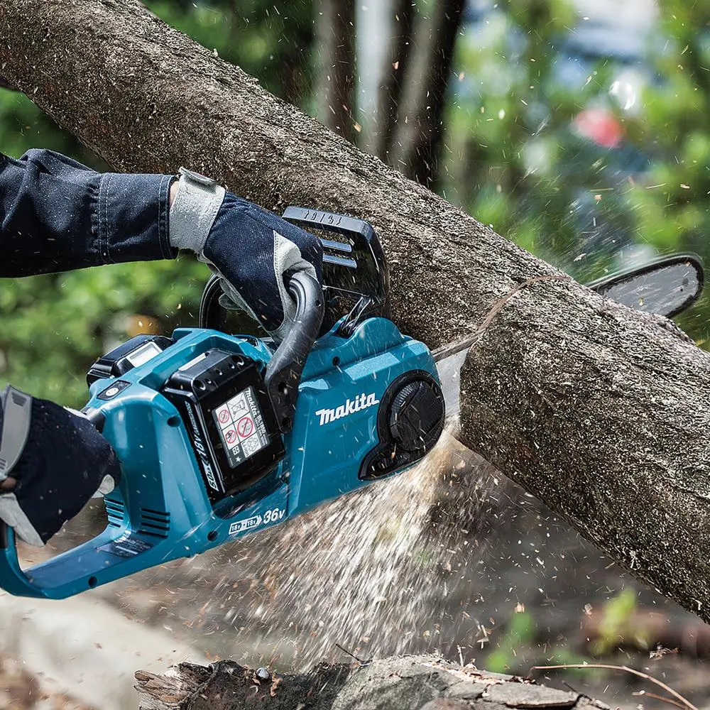 Makita Chainsaw 35cm Heavy Duty 14" 18V x 2 LXT Brushless Cordless Garden Tree Cutting Pruning Bare Unit Body Only DUC353Z - Image 4