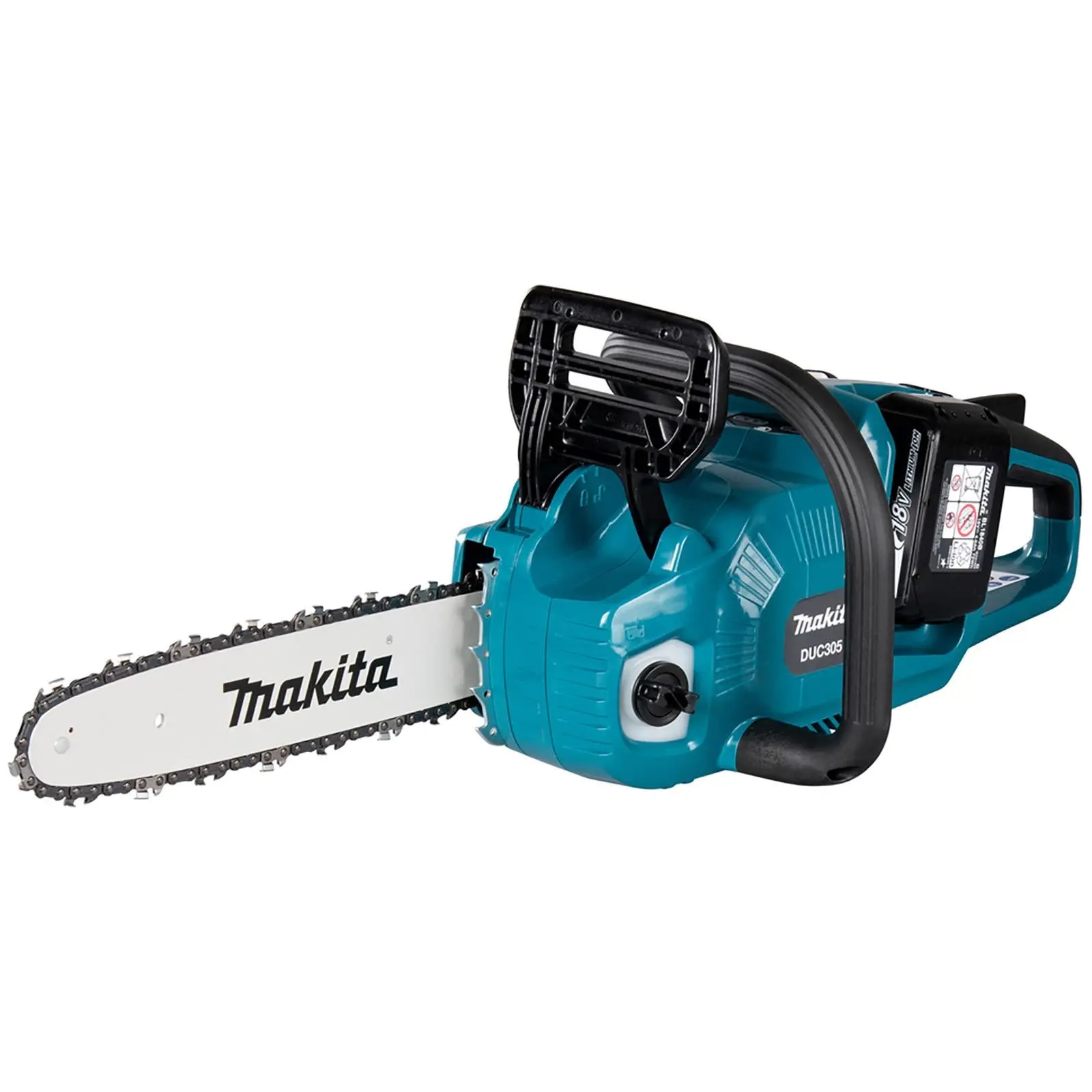 Makita Chainsaw Kit 30cm 12" 18V x 2 LXT Brushless Cordless 2 x 6Ah Battery and Dual Rapid Charger Garden Tree Cutting Pruning DUC305PG2 - Image 5