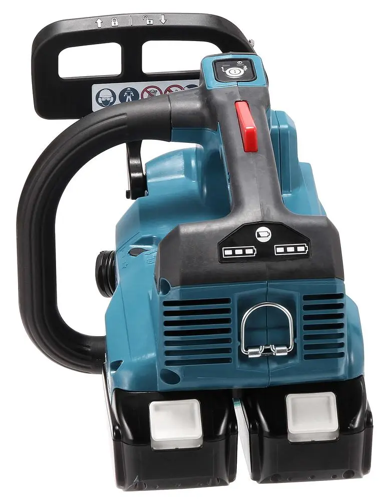 Makita Chainsaw Kit 30cm 12" 18V x 2 LXT Brushless Cordless 2 x 6Ah Battery and Dual Rapid Charger Top Handle Garden Tree Cutting Pruning DUC306PG2 - Image 7