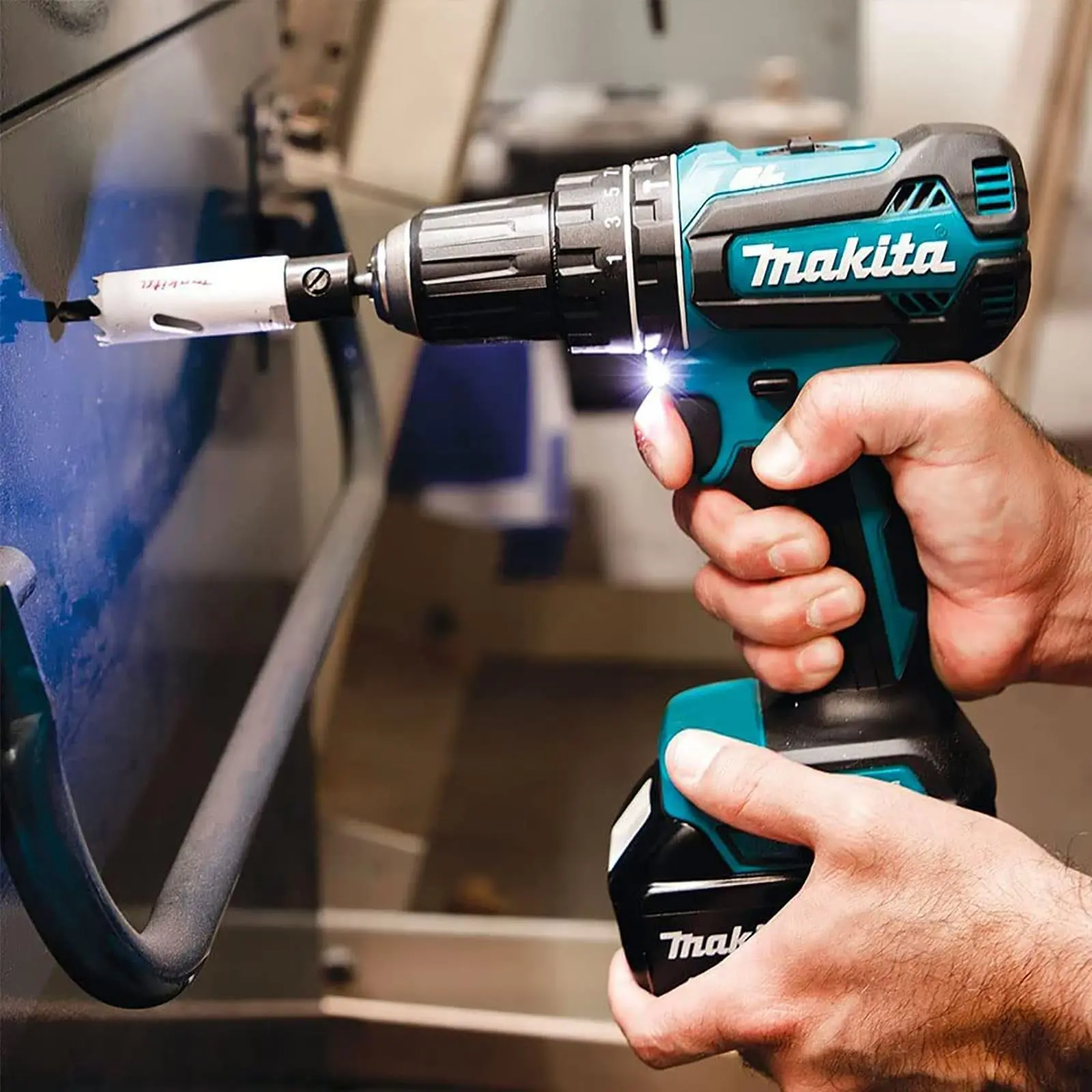 Makita Combi Drill Hammer Brushless 18V LXT Li-ion Cordless 2-Speed DHP485Z Body Only - Image 5