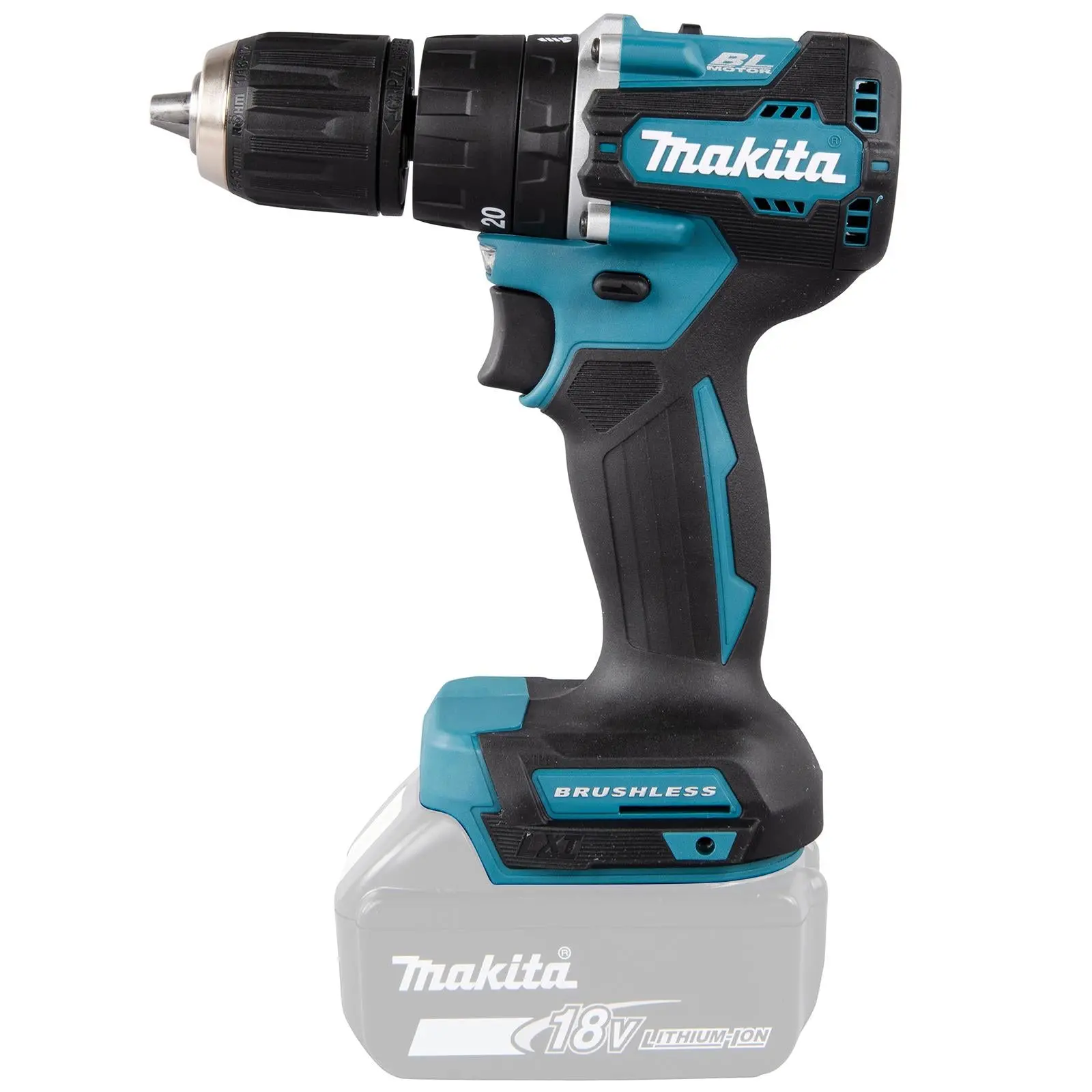 Makita Combi Drill Hammer Driver 18V LXT Brushless Cordless DHP487Z Body Only - Image 4