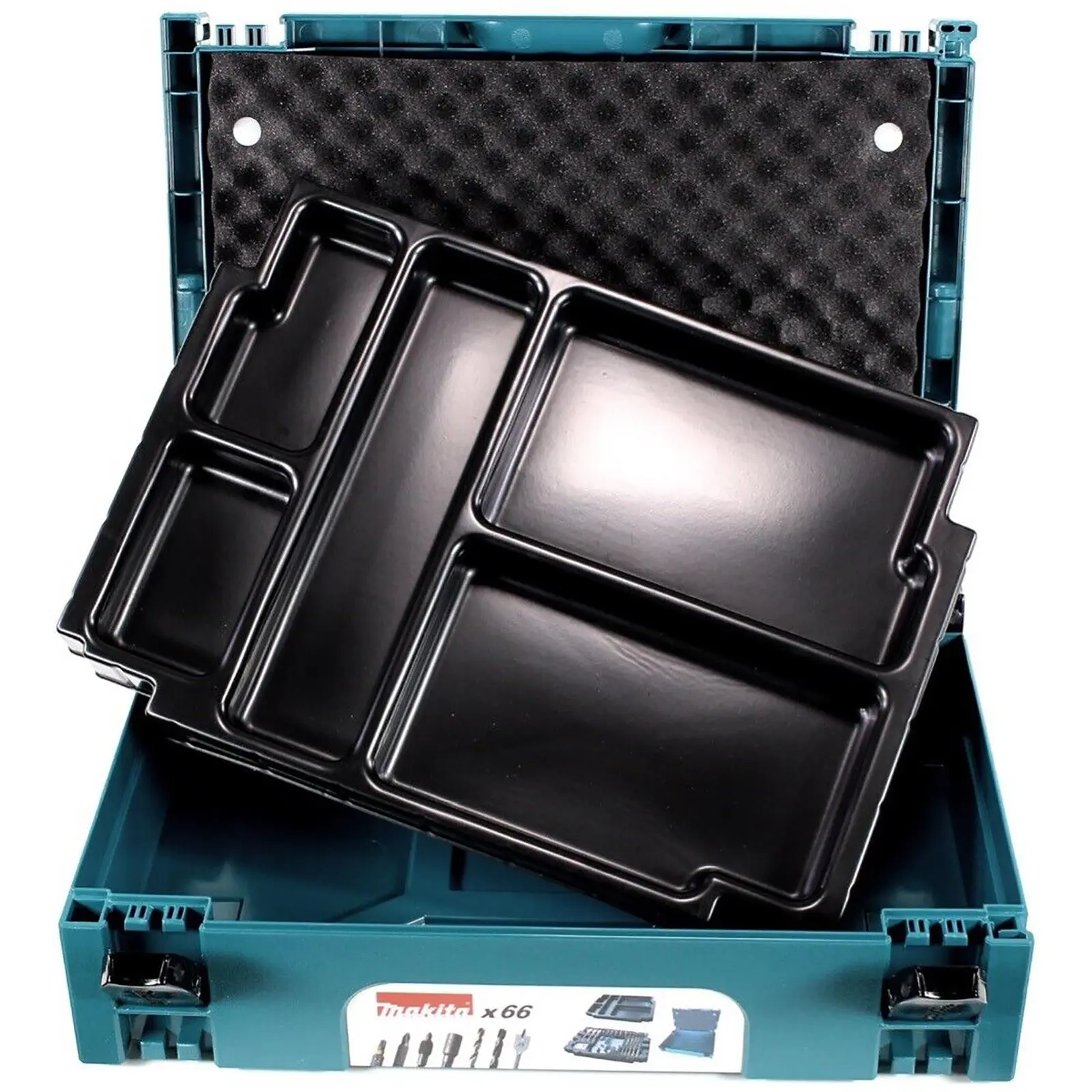 Makita Drill Screwdriver Bit Set Makpac Case Tool Box HSS Wood Phillips Pozi Slotted Torx 66pc - Image 3
