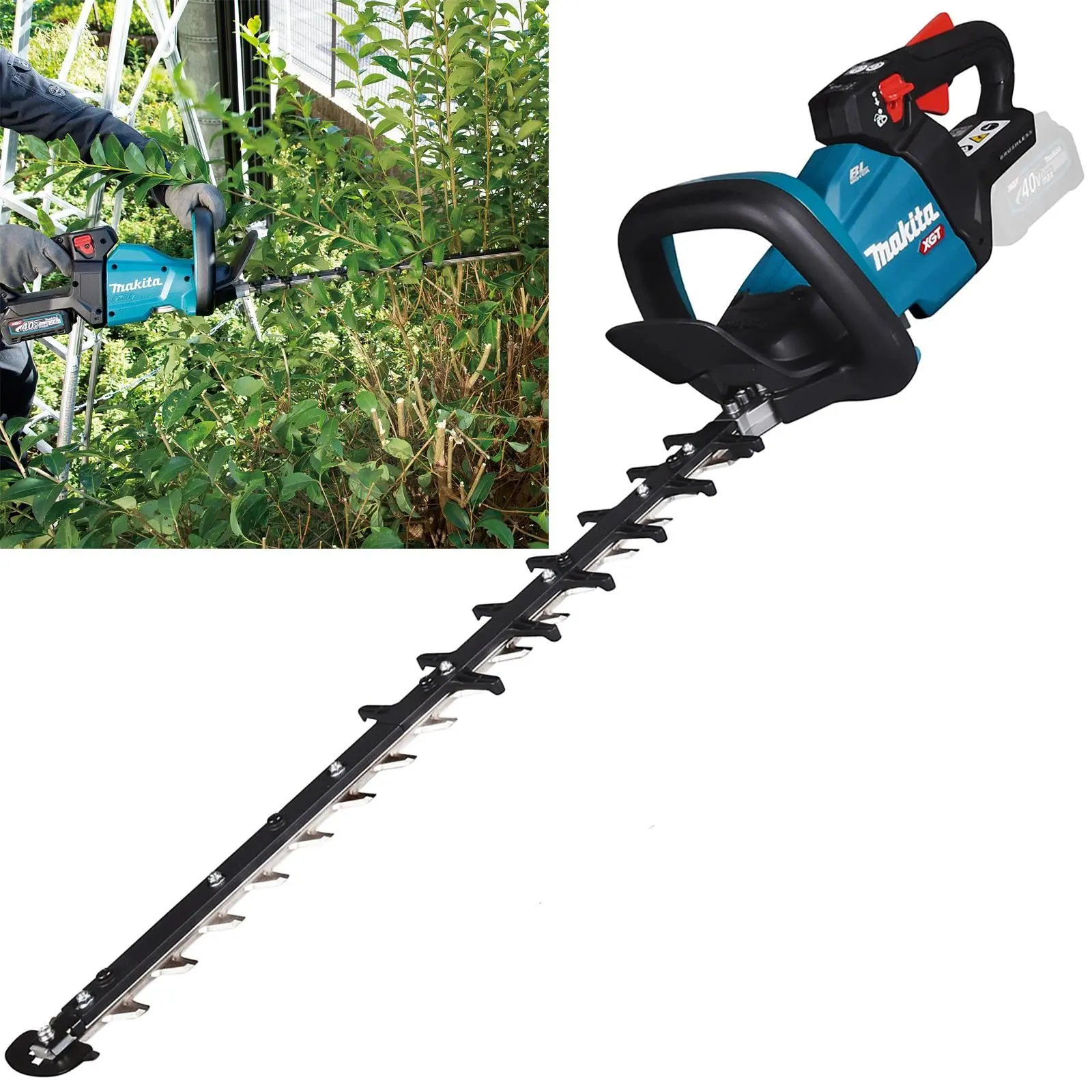 Makita Hedge Trimmer 60cm 40V XGT Li-ion Brushless Cordless Garden Bush Cutter Cutting Bare Unit Body Only UH006GZ
