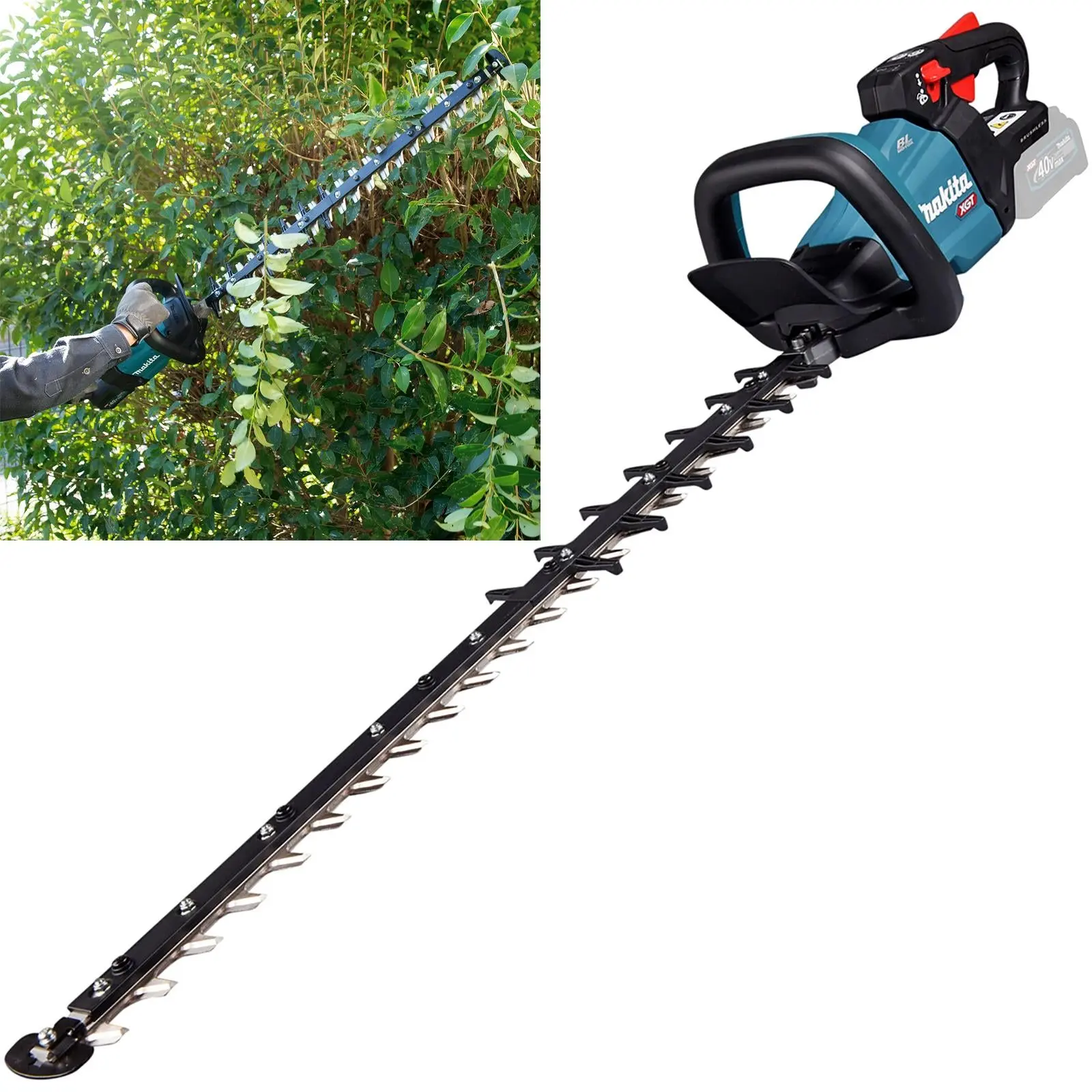 Makita Hedge Trimmer 75cm 40V XGT Li-ion Brushless Cordless Garden Bush Cutter Cutting Bare Unit Body Only UH007GZ