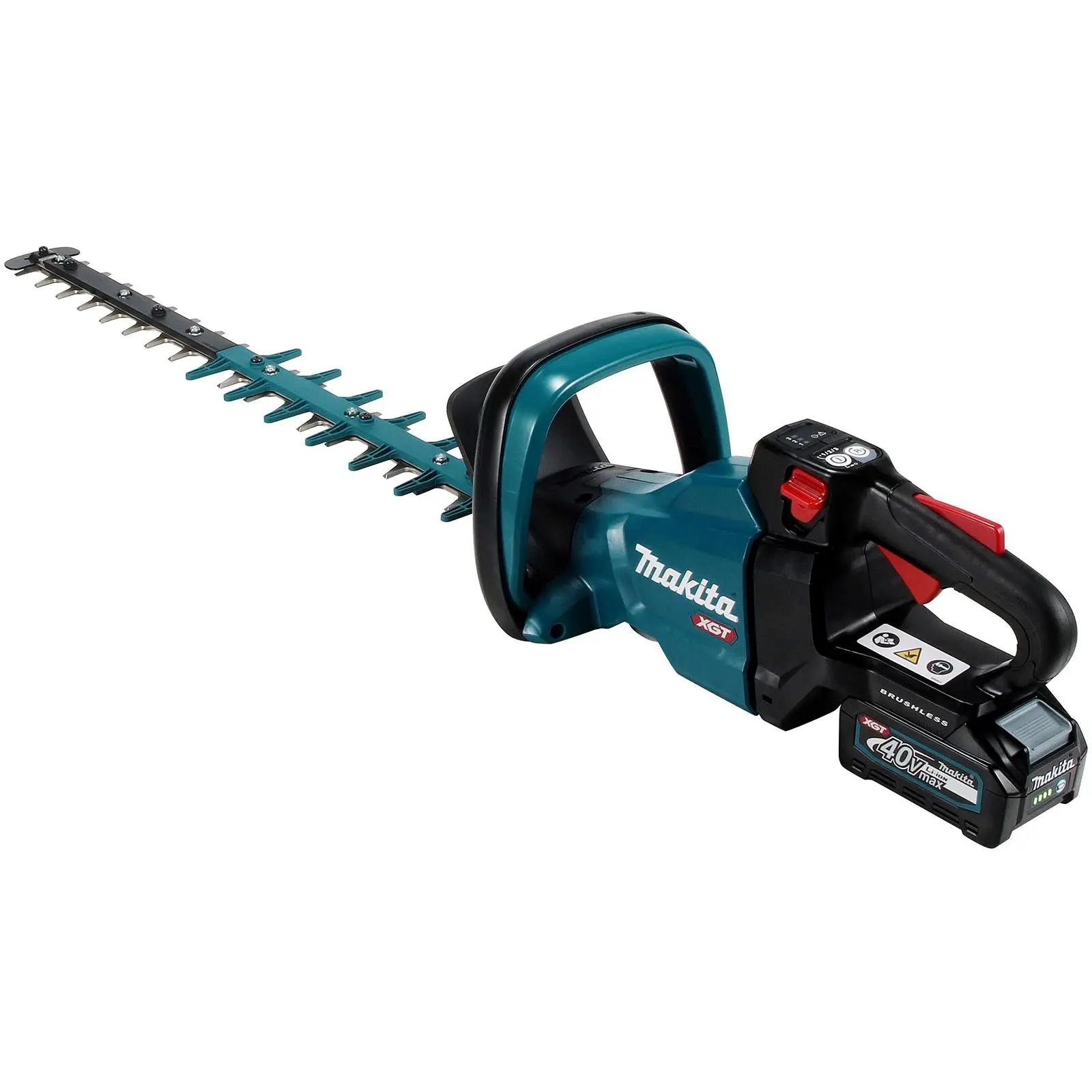 Makita Hedge Trimmer Kit 60cm 40V XGT Li-ion Brushless Cordless 2 x 2.5Ah Battery and Rapid Charger Garden Bush Cutter Cutting UH004GD201 - Image 4