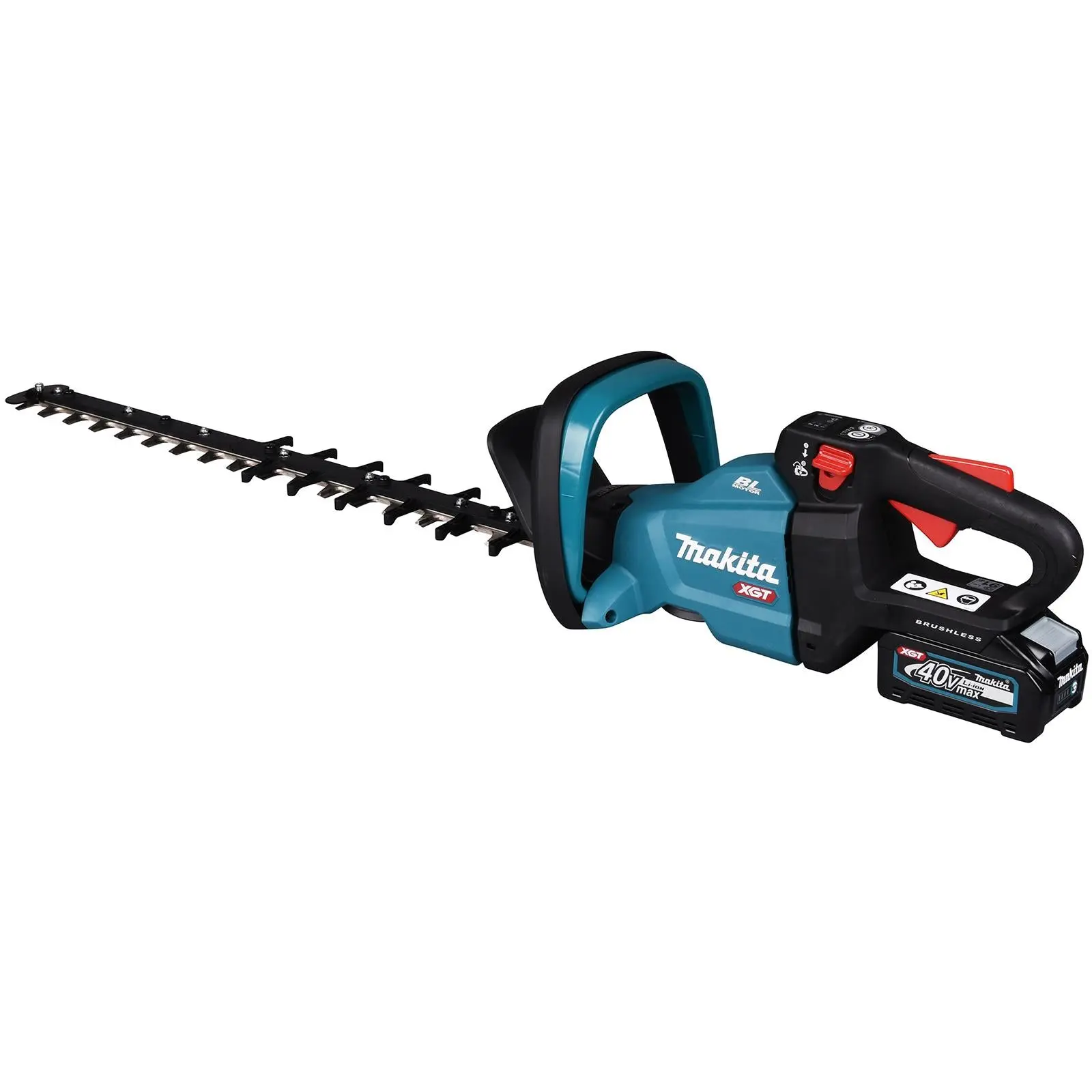 Makita Hedge Trimmer Kit 60cm 40V XGT Li-ion Brushless Cordless 2 x 2.5Ah Battery and Rapid Charger Garden Bush Cutter Cutting UH006GD201 - Image 5