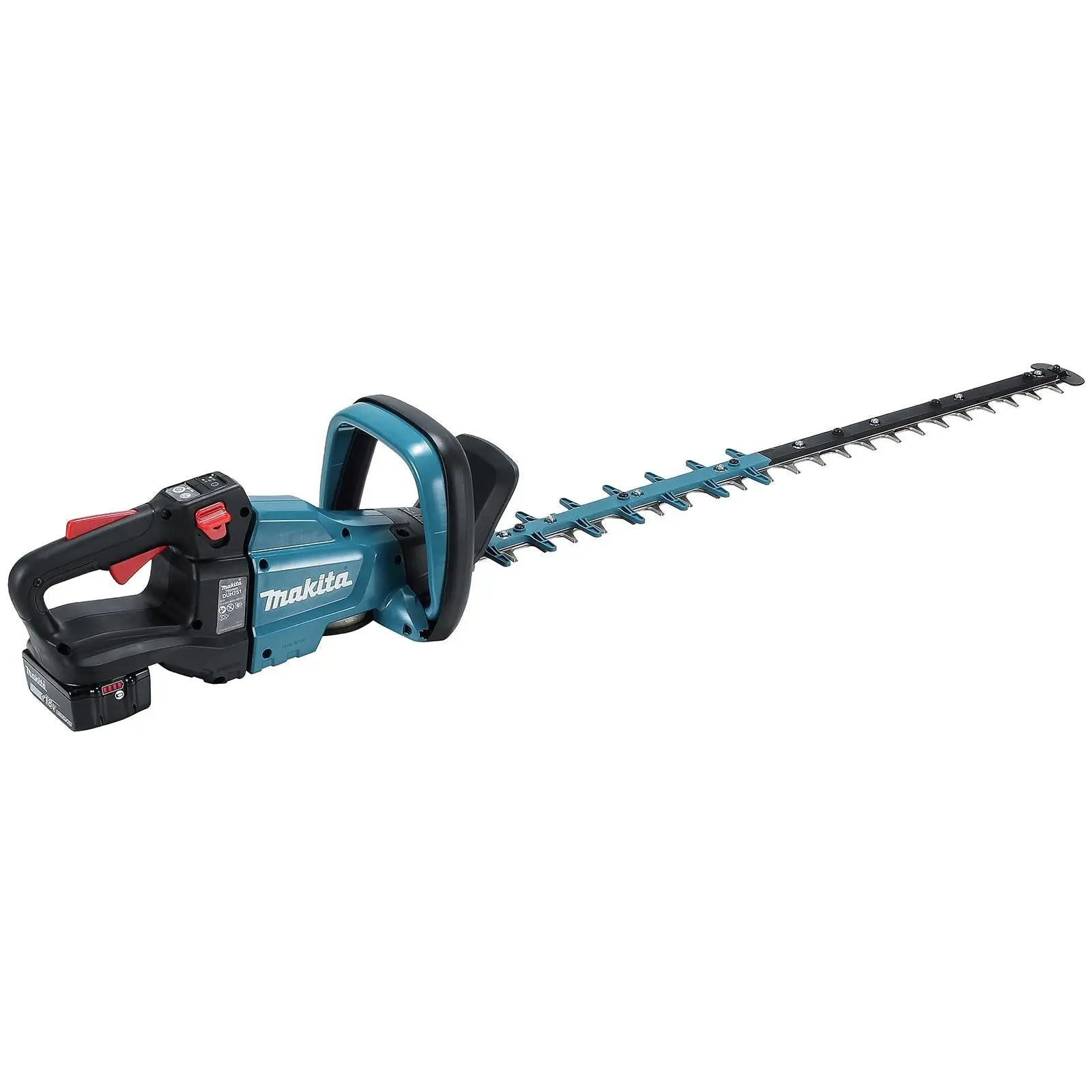 Makita Hedge Trimmer Kit 75cm 18V LXT Li-ion Brushless Cordless 5Ah Battery and Charger Garden Bush Cutter Cutting DUH751RT - Image 7