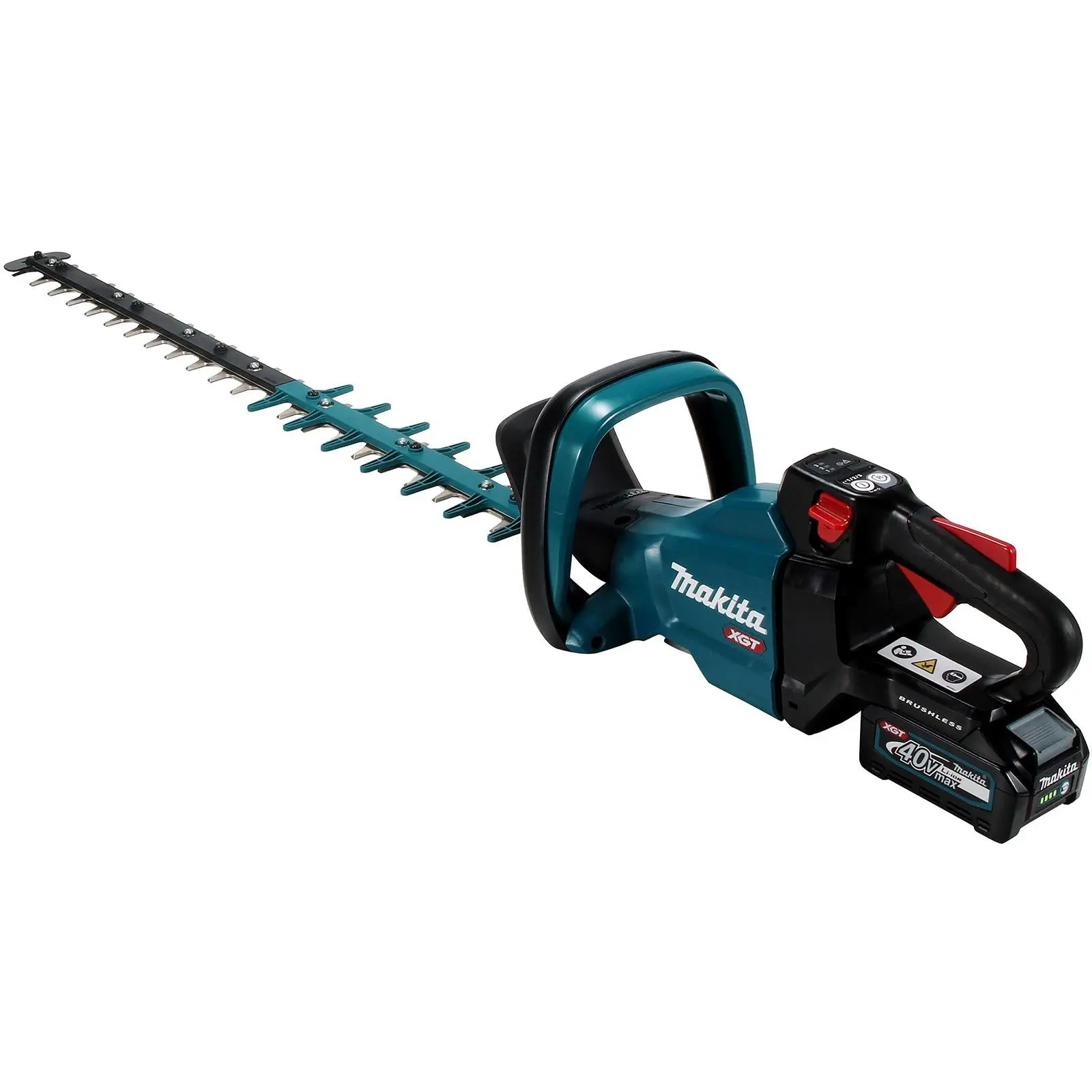 Makita Hedge Trimmer Kit 75cm 40V XGT Li-ion Brushless Cordless 2 x 2.5Ah Battery and Rapid Charger Garden Bush Cutter Cutting UH005GD201 - Image 7