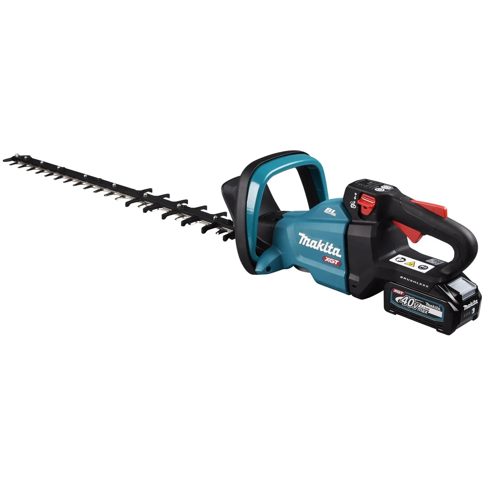 Makita Hedge Trimmer Kit 75cm 40V XGT Li-ion Brushless Cordless 2 x 2.5Ah Battery and Rapid Charger Garden Bush Cutter Cutting UH007GD201 - Image 10