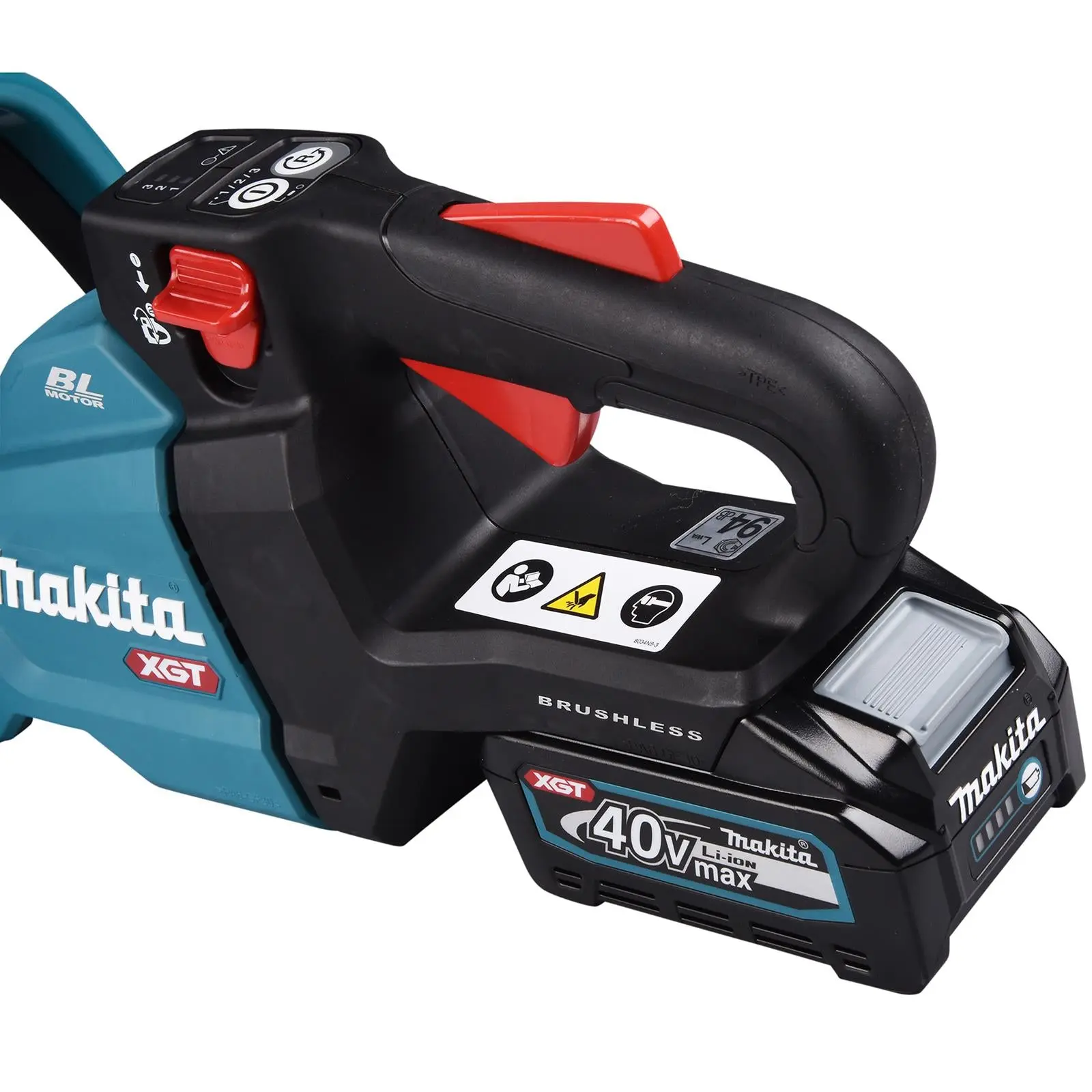 Makita Hedge Trimmer Kit 75cm 40V XGT Li-ion Brushless Cordless 2 x 2.5Ah Battery and Rapid Charger Garden Bush Cutter Cutting UH007GD201 - Image 2
