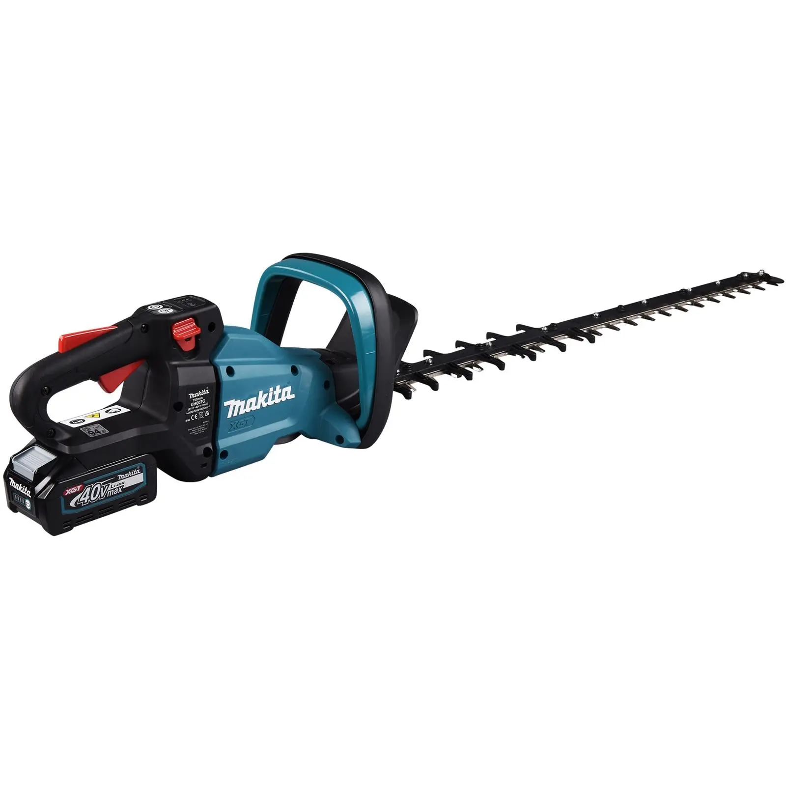 Makita Hedge Trimmer Kit 75cm 40V XGT Li-ion Brushless Cordless 2 x 2.5Ah Battery and Rapid Charger Garden Bush Cutter Cutting UH007GD201 - Image 8