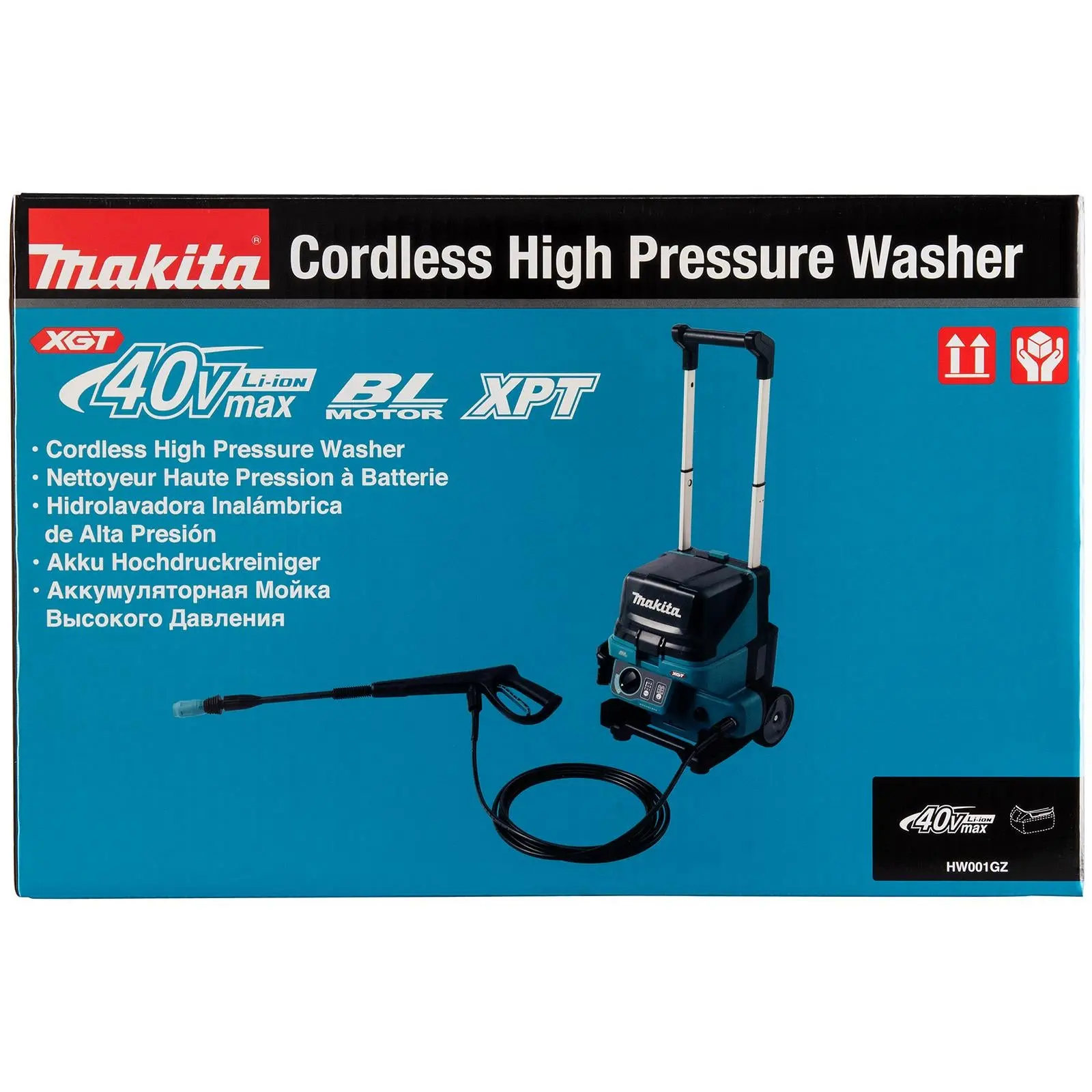 Makita High Pressure Washer 115 Bar 40V XGT Cordless Compact HW001GZ Body Only - Image 2