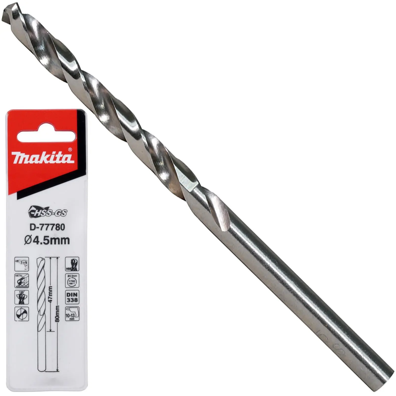 Makita HSS-GS Metal Drill Bit 135° Split Point 1.0-16.0mm Choose Size - Image 11