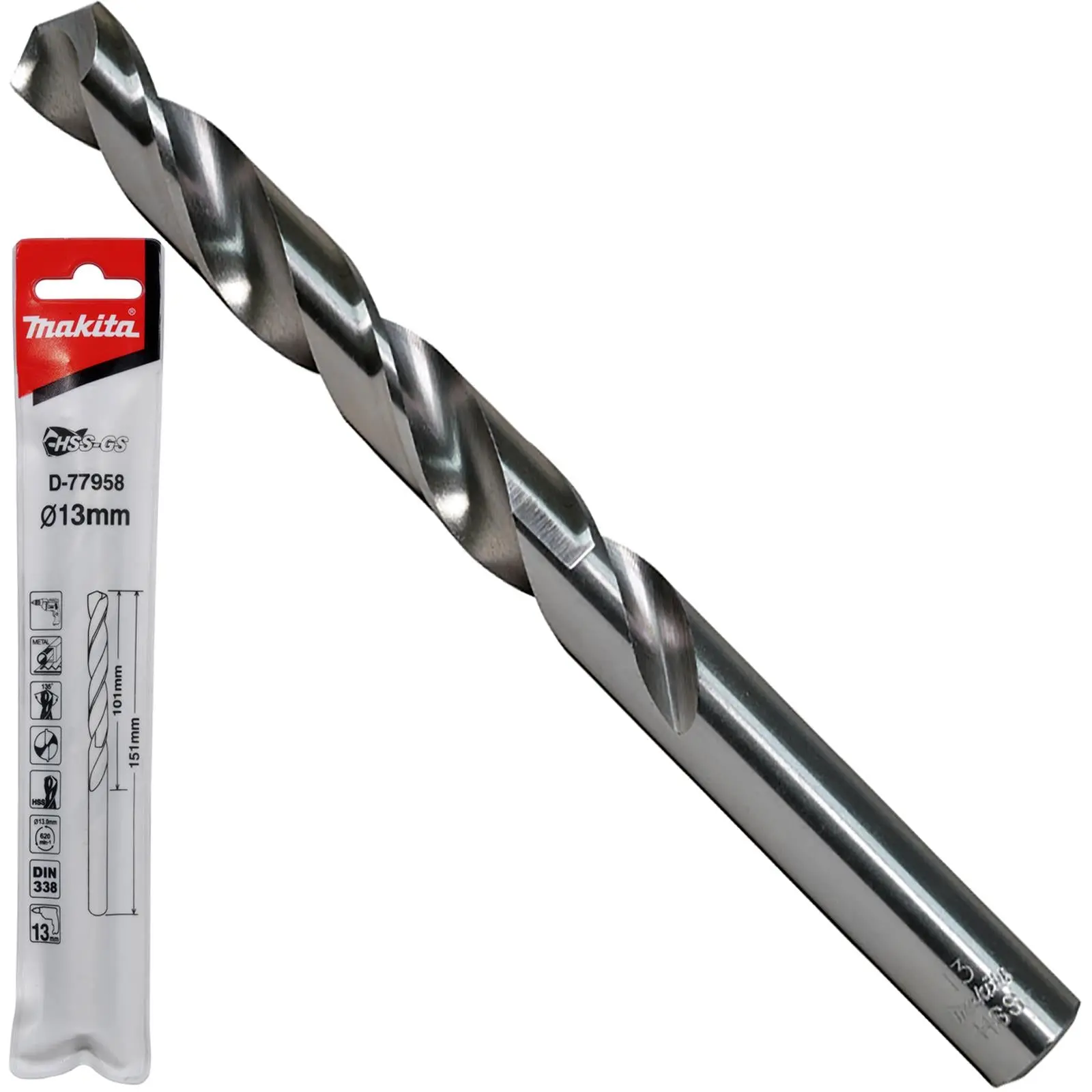 Makita HSS-GS Metal Drill Bit 135° Split Point 1.0-16.0mm Choose Size - Image 13