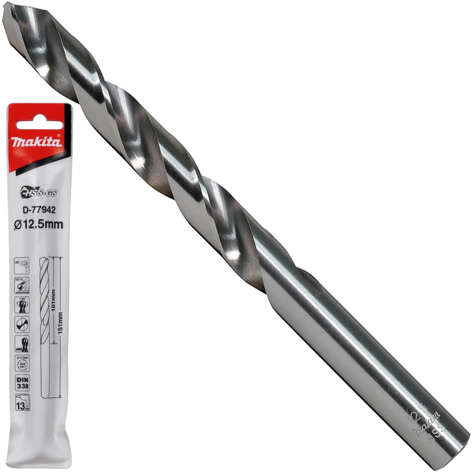 Makita HSS-GS Metal Drill Bit 135° Split Point 1.0-16.0mm Choose Size - Image 29
