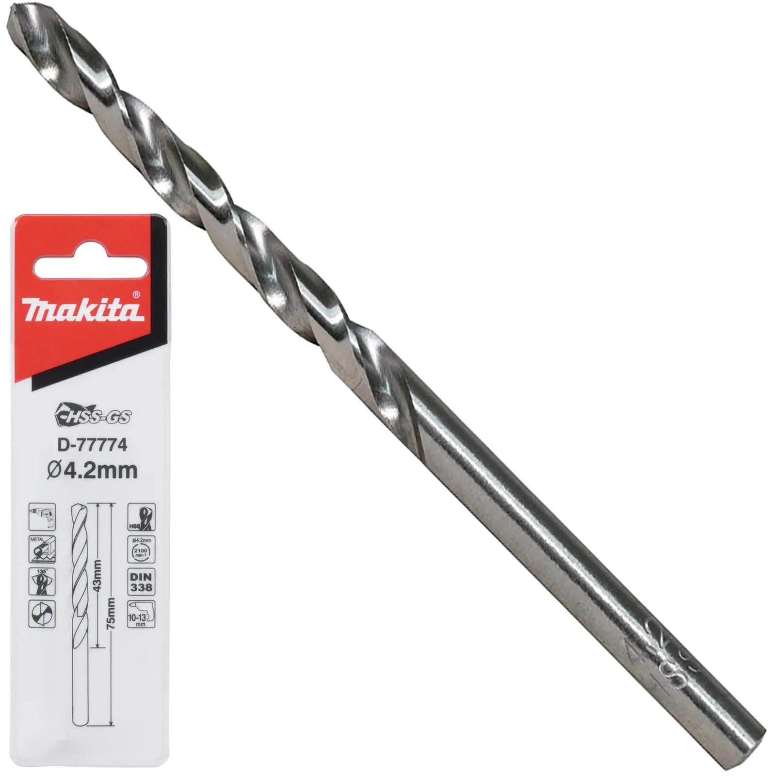 Makita HSS-GS Metal Drill Bit 135° Split Point 1.0-16.0mm Choose Size - Image 3