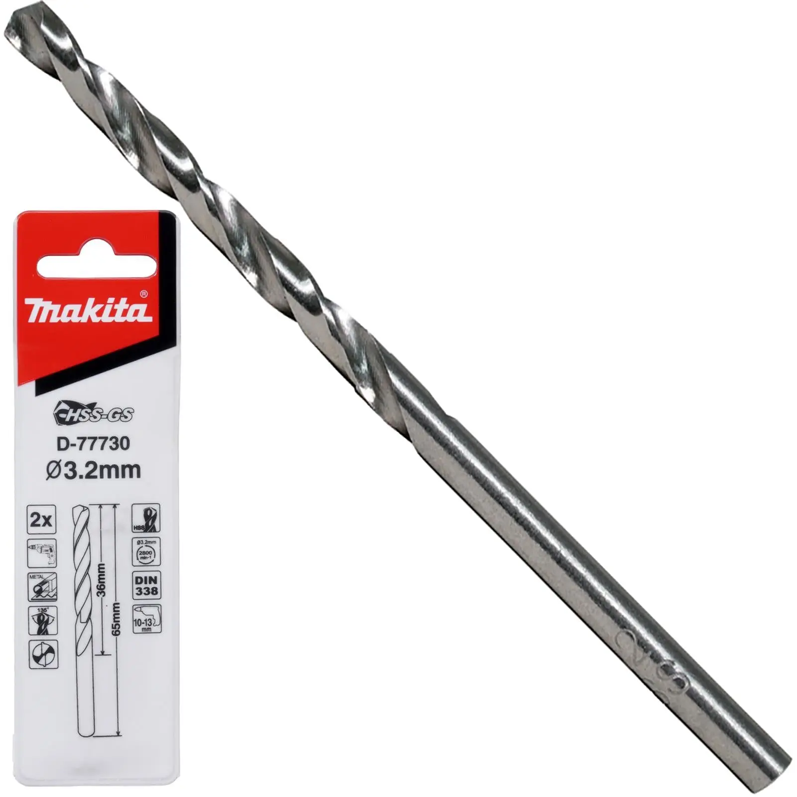 Makita HSS-GS Metal Drill Bit 135° Split Point 1.0-16.0mm Choose Size - Image 30