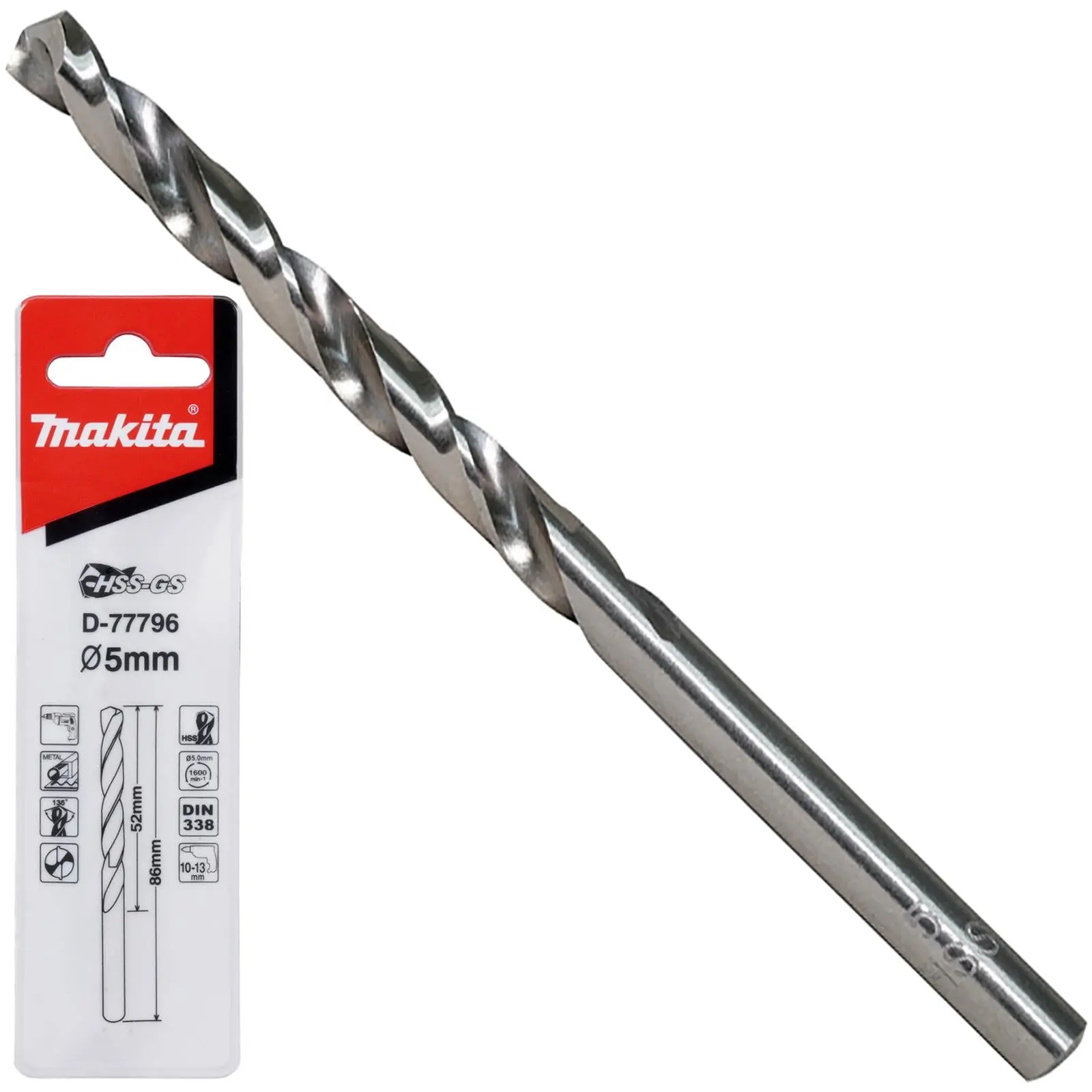 Makita HSS-GS Metal Drill Bit 135° Split Point 1.0-16.0mm Choose Size - Image 5