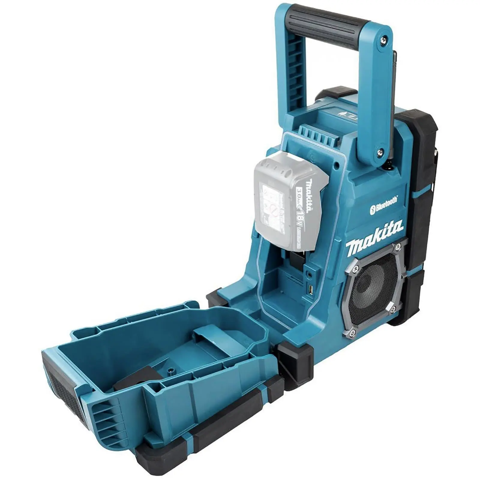 Makita Job Site Radio Speaker Stero Cordless Bluetooth DAB Charger 18V CXT LXT Li-ion DMR301 - Image 3