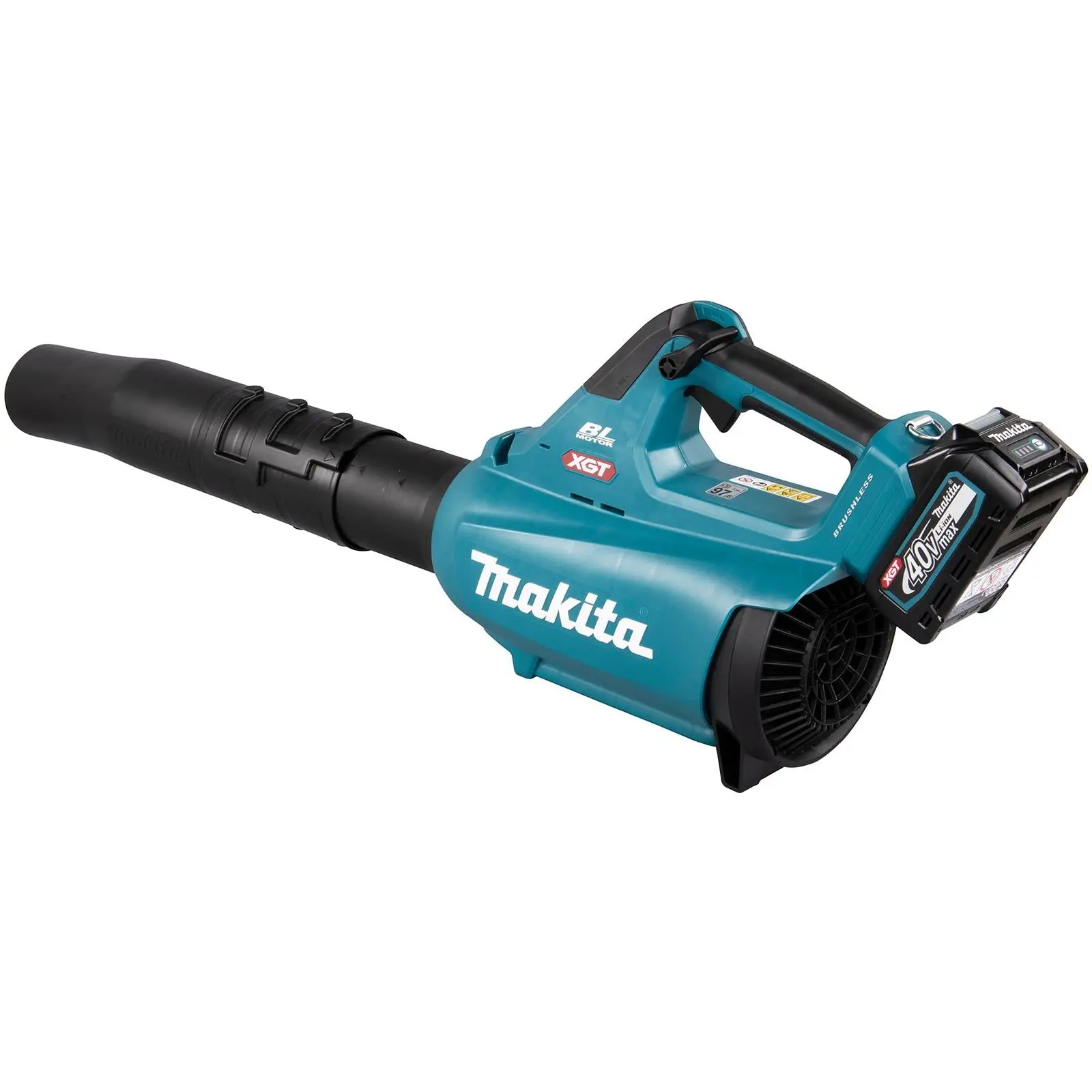 Makita Leaf Blower 40V XGT Brushless Cordless 2 x 2.5Ah Battery and Rapid Charger 17N Garden Grass Clippings Construction UB001GD202 - Image 4