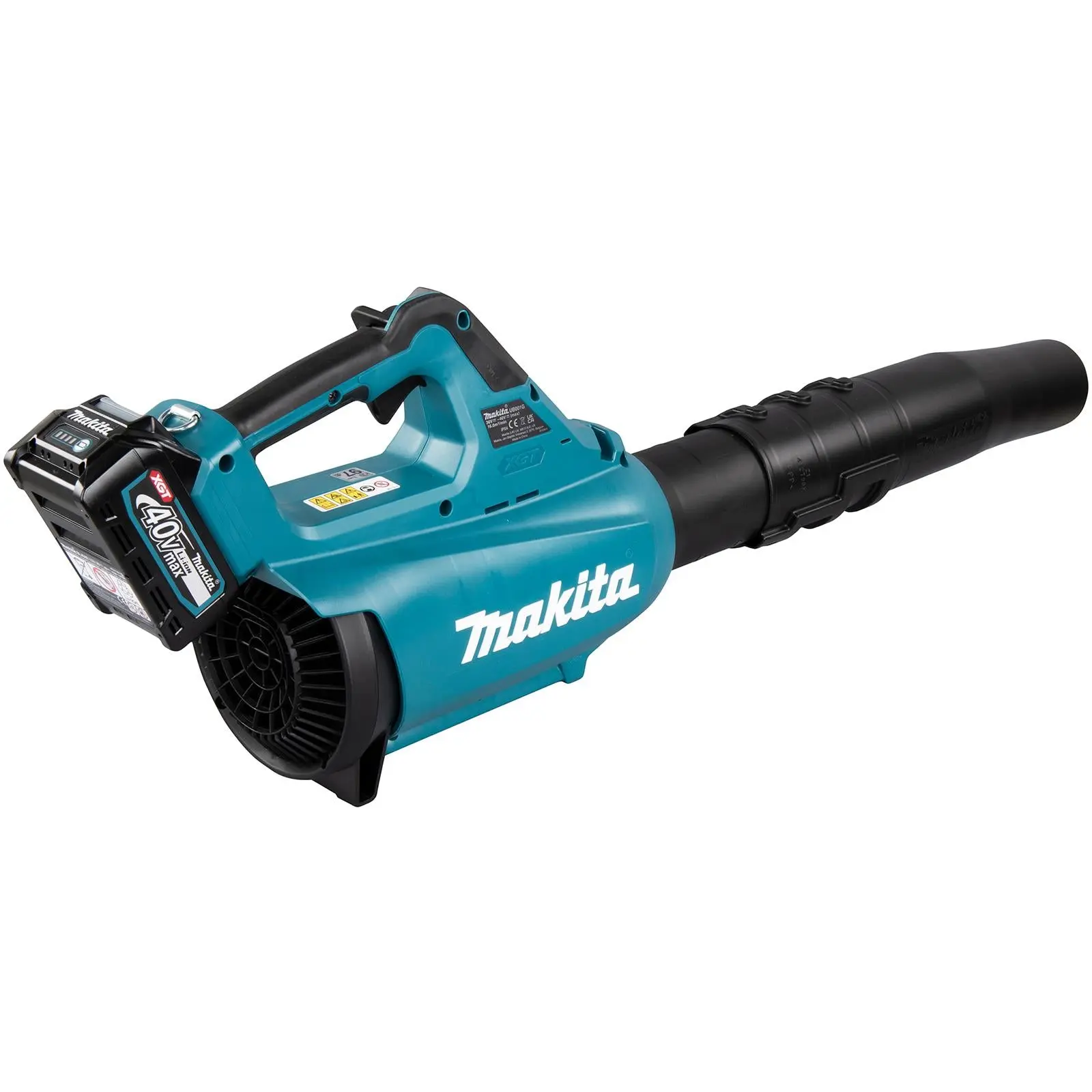 Makita Leaf Blower 40V XGT Brushless Cordless 2 x 2.5Ah Battery and Rapid Charger 17N Garden Grass Clippings Construction UB001GD202 - Image 5