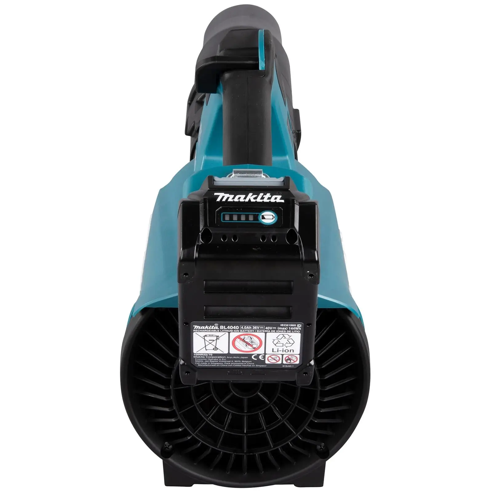 Makita Leaf Blower 40V XGT Brushless Cordless 2 x 2.5Ah Battery and Rapid Charger 17N Garden Grass Clippings Construction UB001GD202 - Image 9