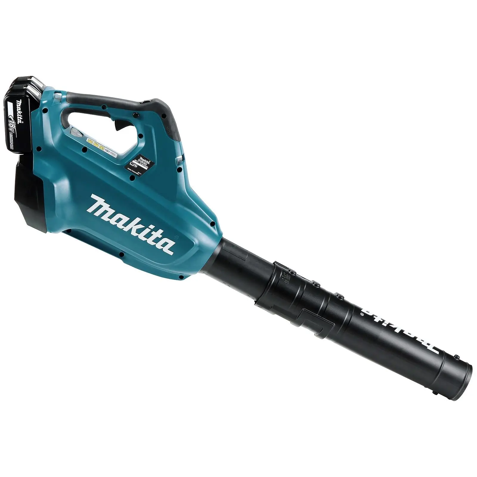 Makita Leaf Blower Kit 18V x 2 LXT Brushless Cordless 2 x 5Ah Battery and Dual Rapid Charger 14.4N Garden Grass Clippings Construction DUB362PT2 - Image 7