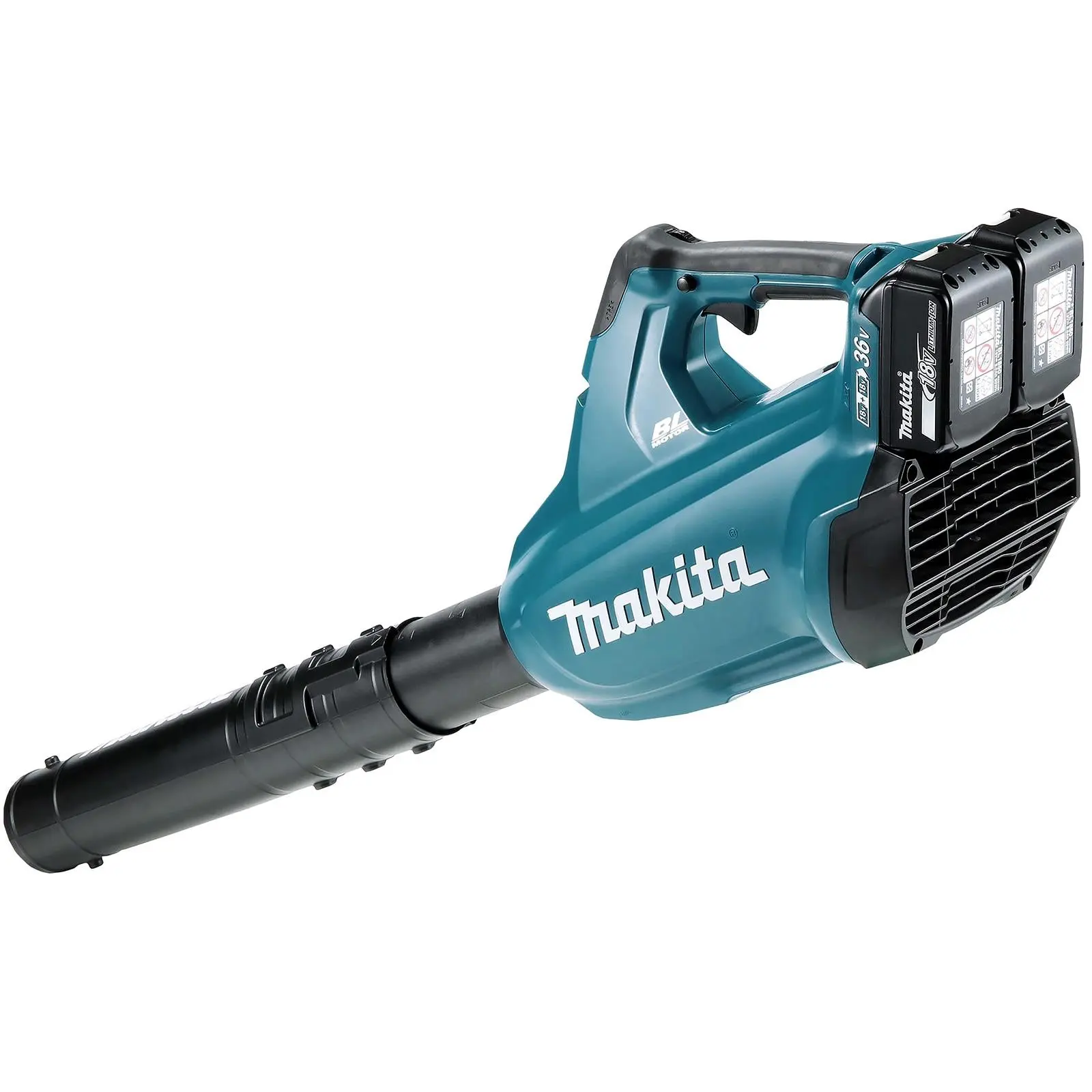 Makita Leaf Blower Kit 18V x 2 LXT Brushless Cordless 2 x 6Ah Battery and Dual Rapid Charger 14.4N Garden Grass Clippings Construction DUB362PG2 - Image 6