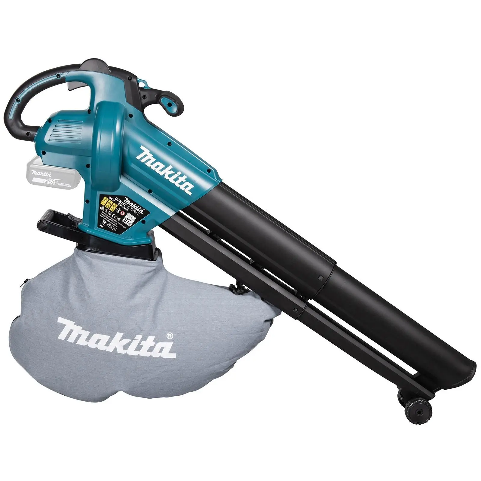 Makita Leaf Blower Vacuum 18V LXT Brushless Cordless Garden Grass Clippings Bare Unit Body Only DUB187Z - Image 3