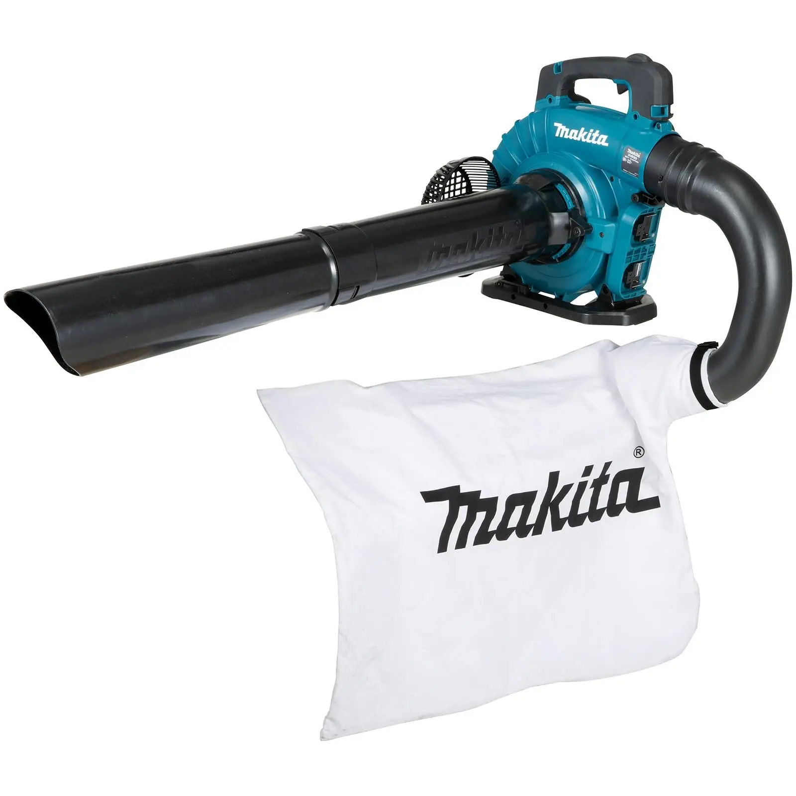 Makita Leaf Blower Vacuum Kit 18V x 2 LXT Brushless Cordless 2 x 5Ah Battery and Dual Rapid Charger 14.4N Garden Grass Clippings Construction DUB363PT2V - Image 5