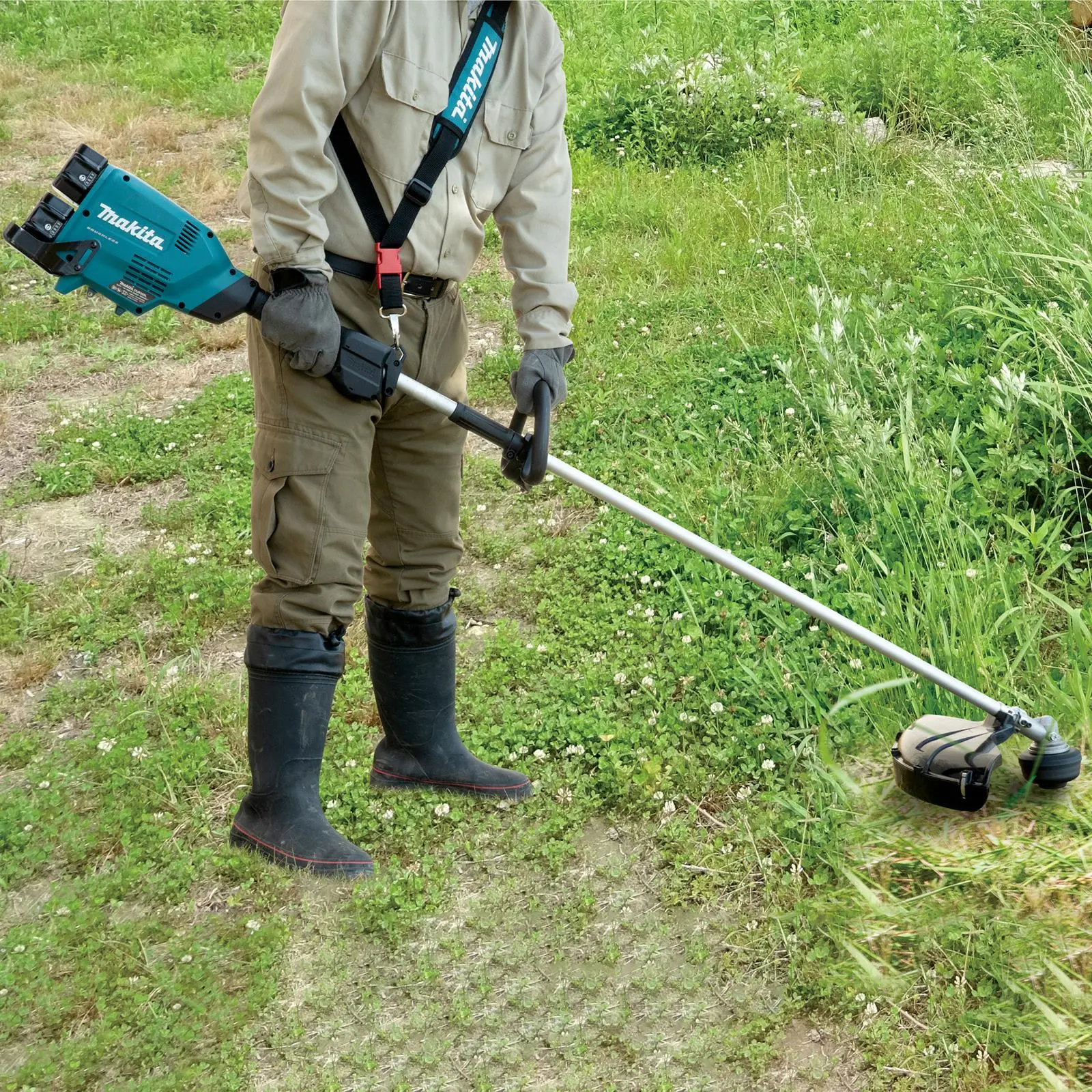 Makita Line Trimmer Strimmer Kit 2 x 18V LXT Brushless Cordless Garden Lawn Strimming 2 x 6Ah Battery and Dual Rapid Charger DUR369LPG2 - Image 2