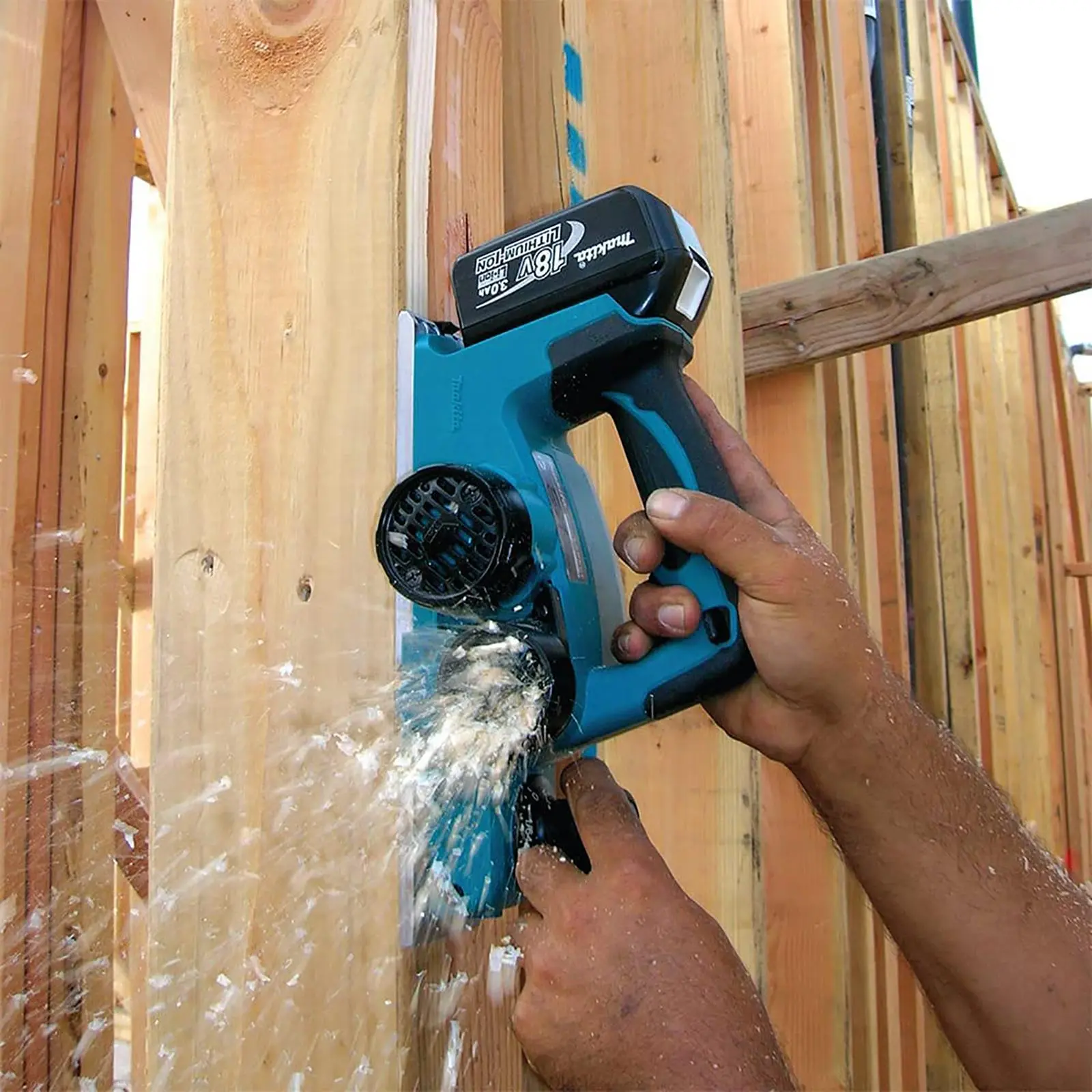 Makita Planer Compact Heavy Duty 18V LXT Li-ion Cordless DKP180Z Body Only - Image 8