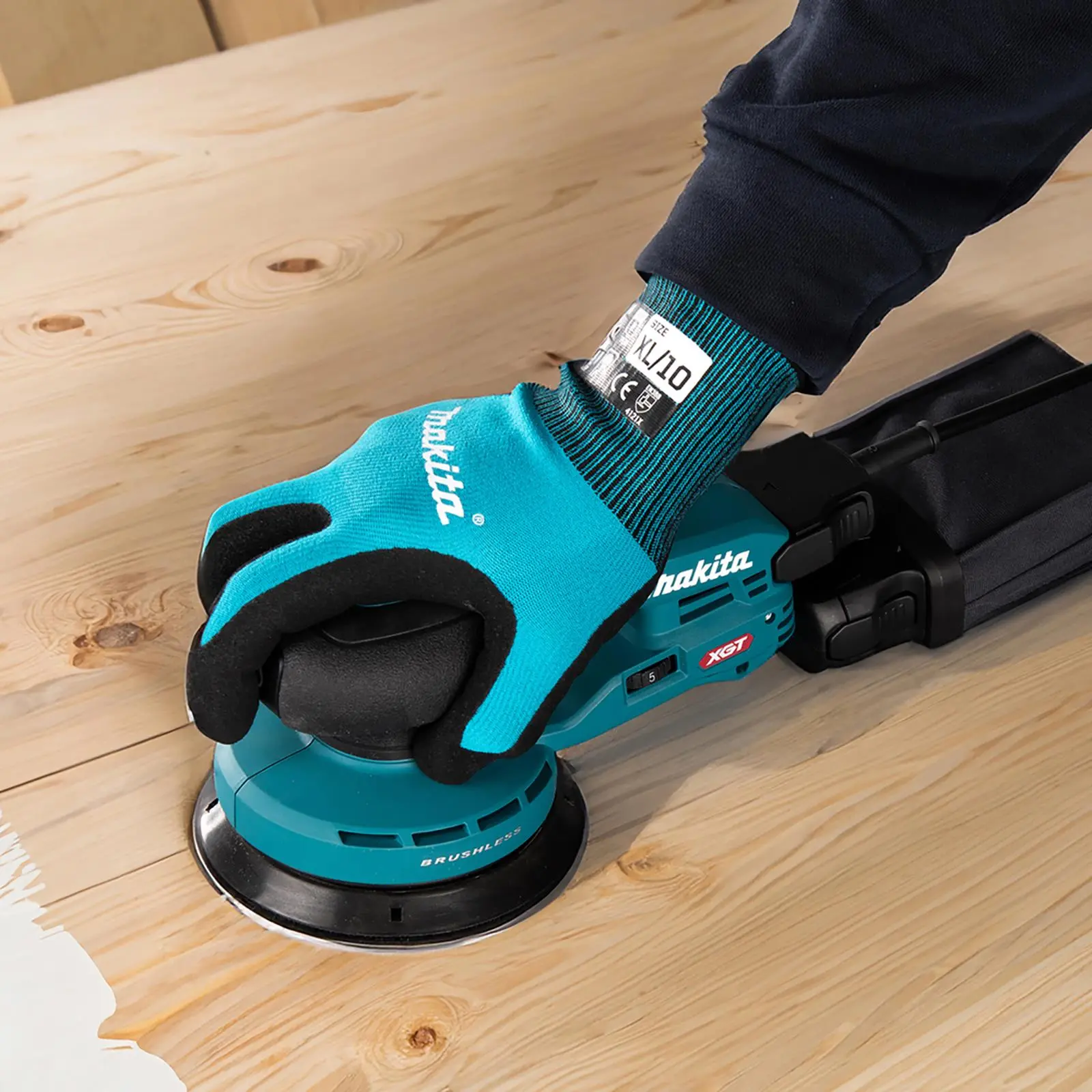 Makita Random Orbital Sander 125mm Lightweight 3mm Orbit Diameter XGT 40V Max Brushless Body Only BO003CGZ - Image 3