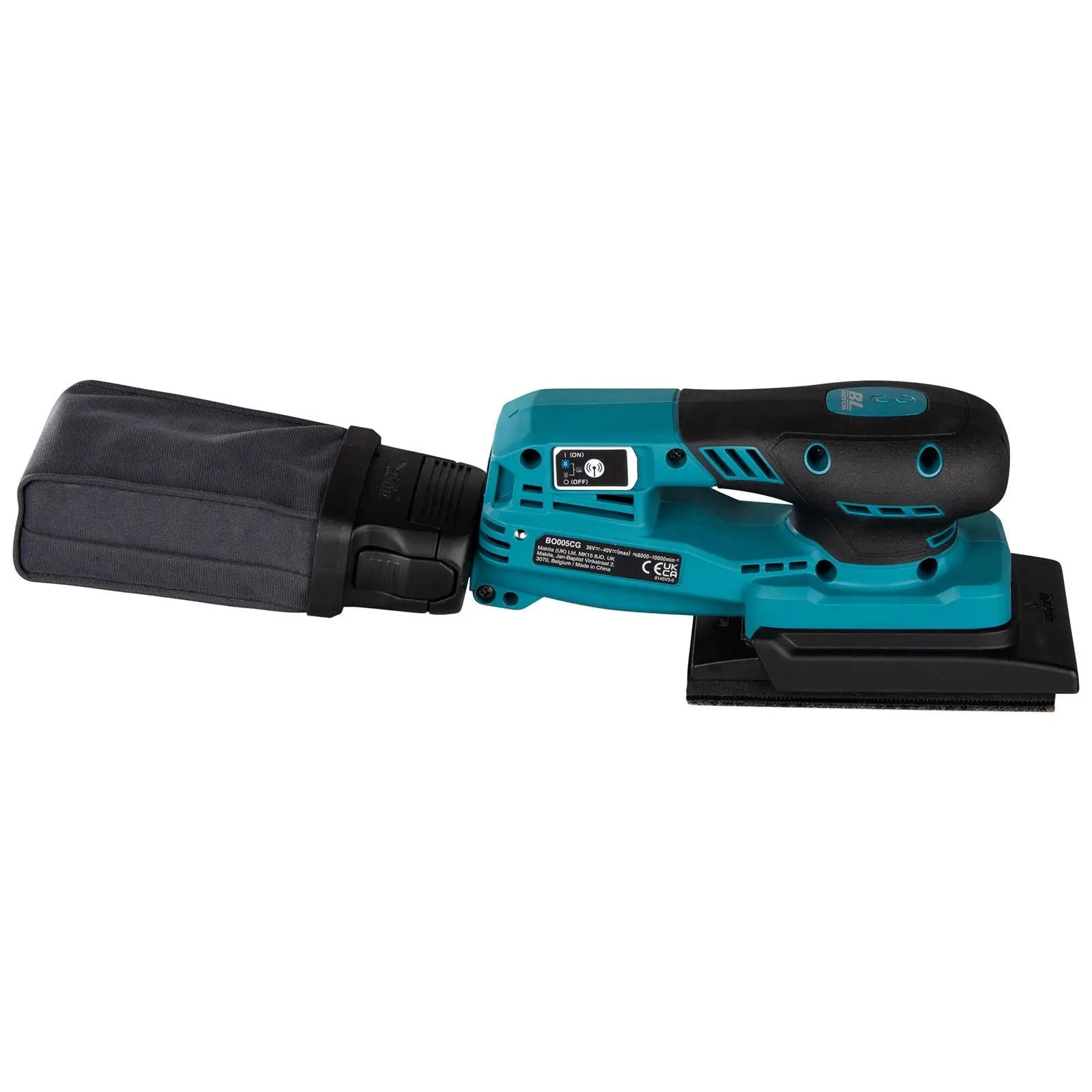 Makita Random Orbital Sander 80 x 130mm Lightweight 3mm Orbit Diameter XGT 40V Max Brushless Body Only BO005CGZ - Image 4
