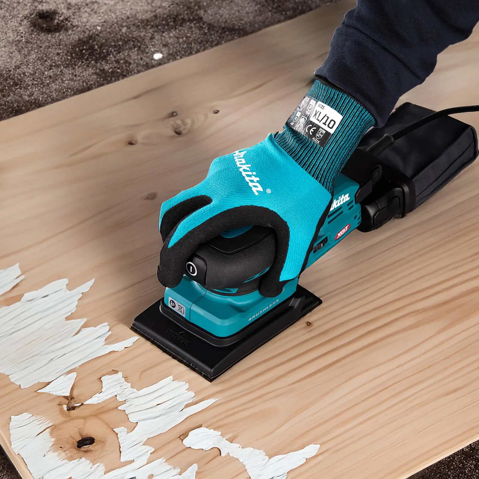Makita Random Orbital Sander 80 x 130mm Lightweight 3mm Orbit Diameter XGT 40V Max Brushless Body Only BO005CGZ - Image 9