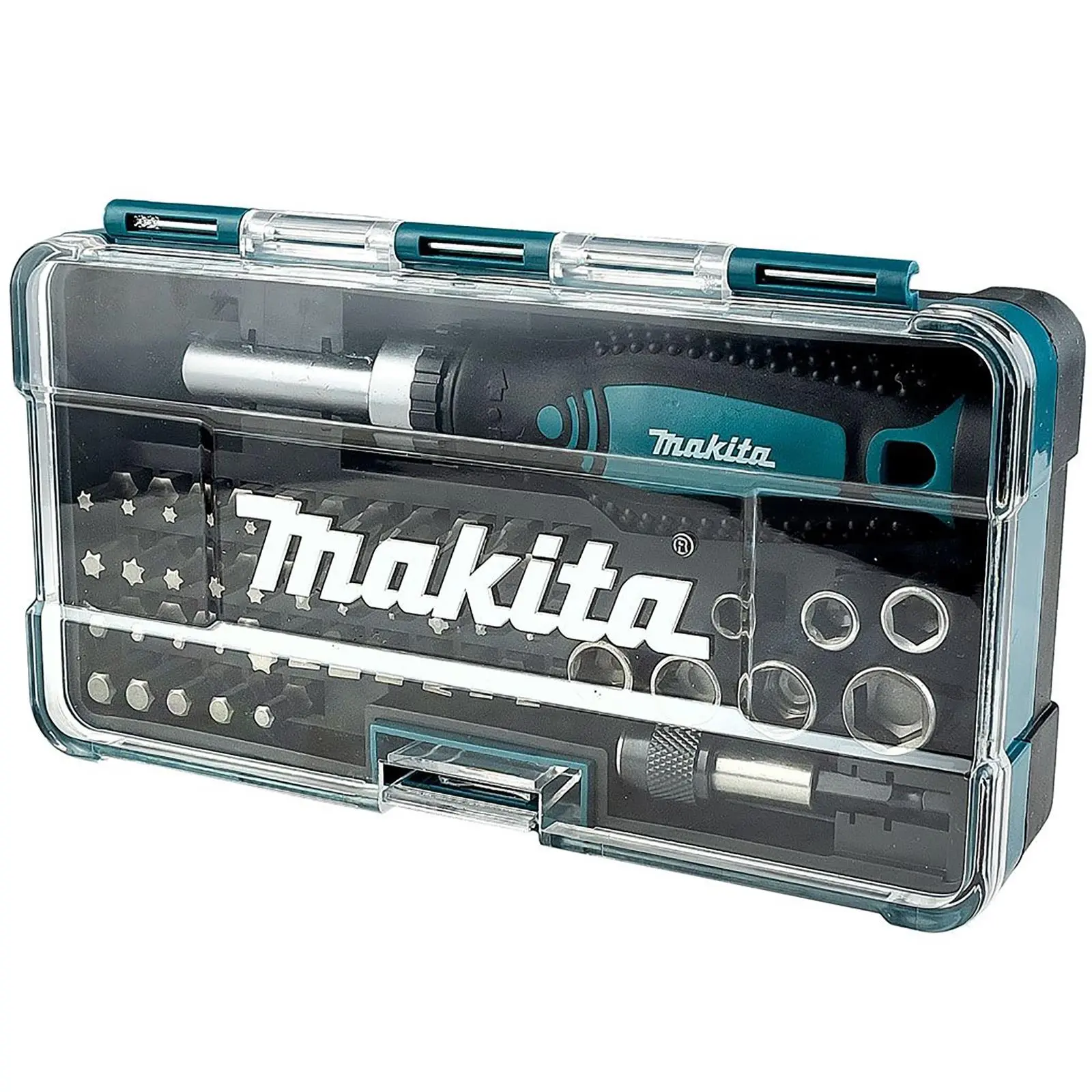 Makita Ratchet Screwdriver Socket Bit Set Phillips Pozi Slotted Torx Hex Reverse - Image 2