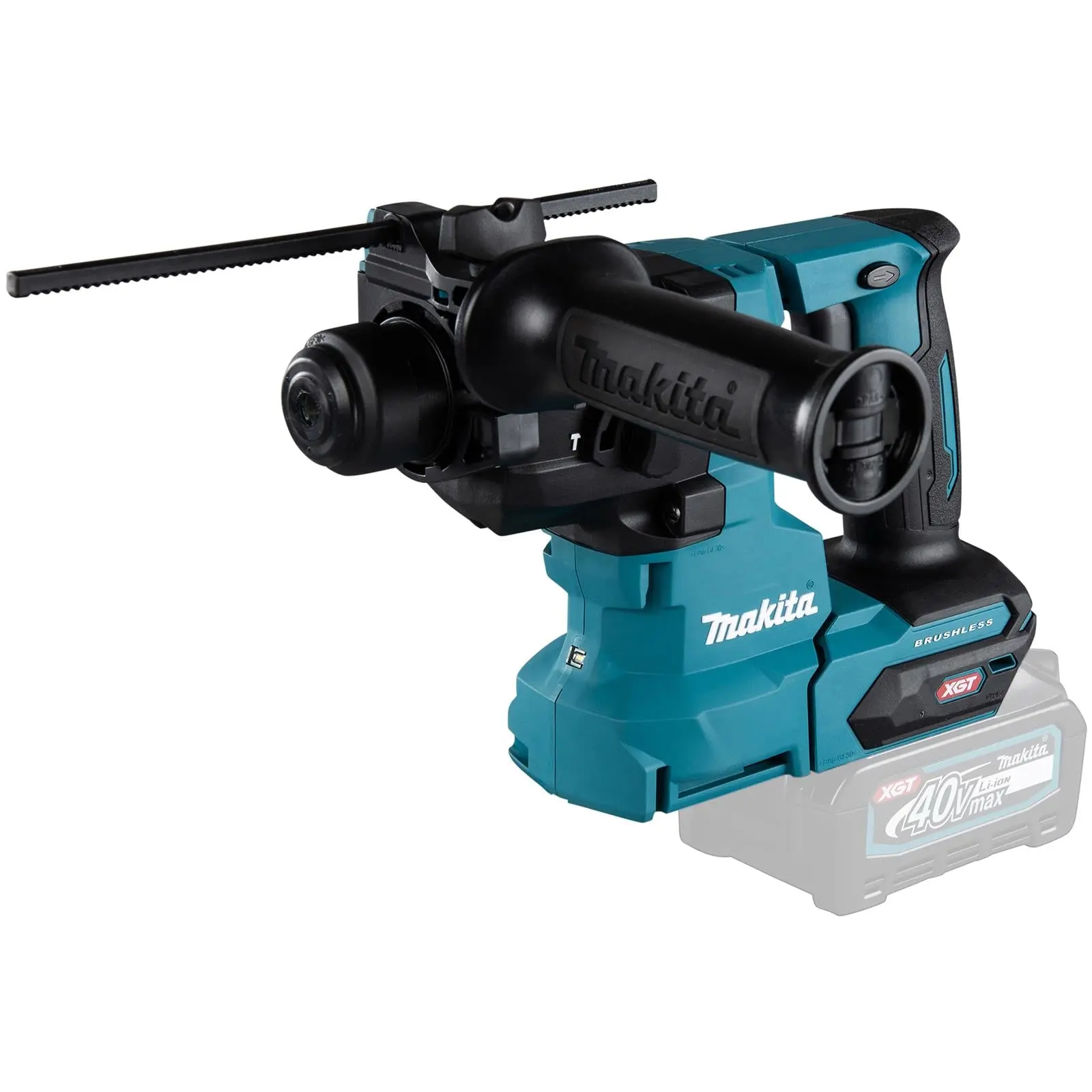 Makita Rotary Hammer Drill SDS Plus 40V XGT Brushless Cordless in Makpac Case HR010GZ01 Body Only - Image 2