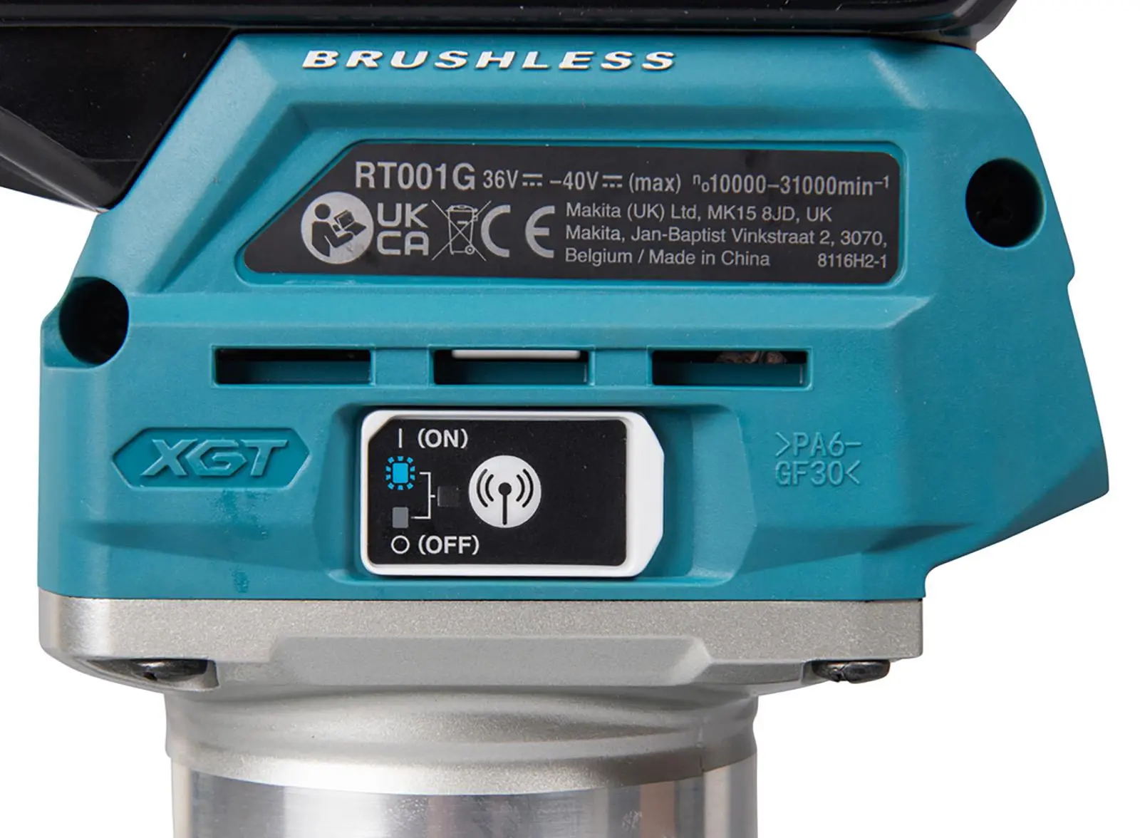 Makita Router Trimmer 40V Max XGT 1/4" Collet in MakPac Type 4 Case with Plunge Base Body Only RT001GZ16 - Image 3