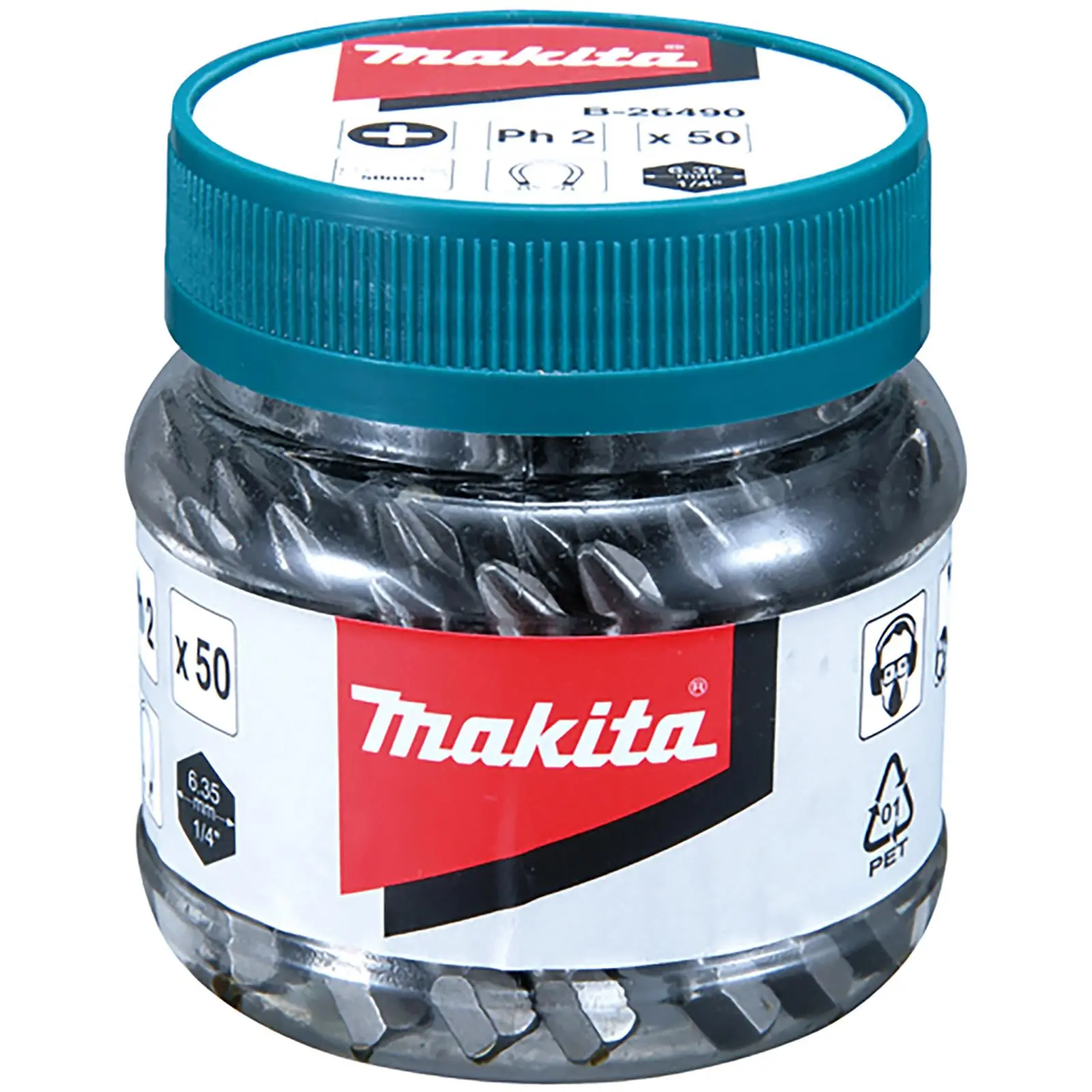 Makita Screwdriver Bits Pozi or Phillips 25mm or 50mm in Candy Jar - Image 2